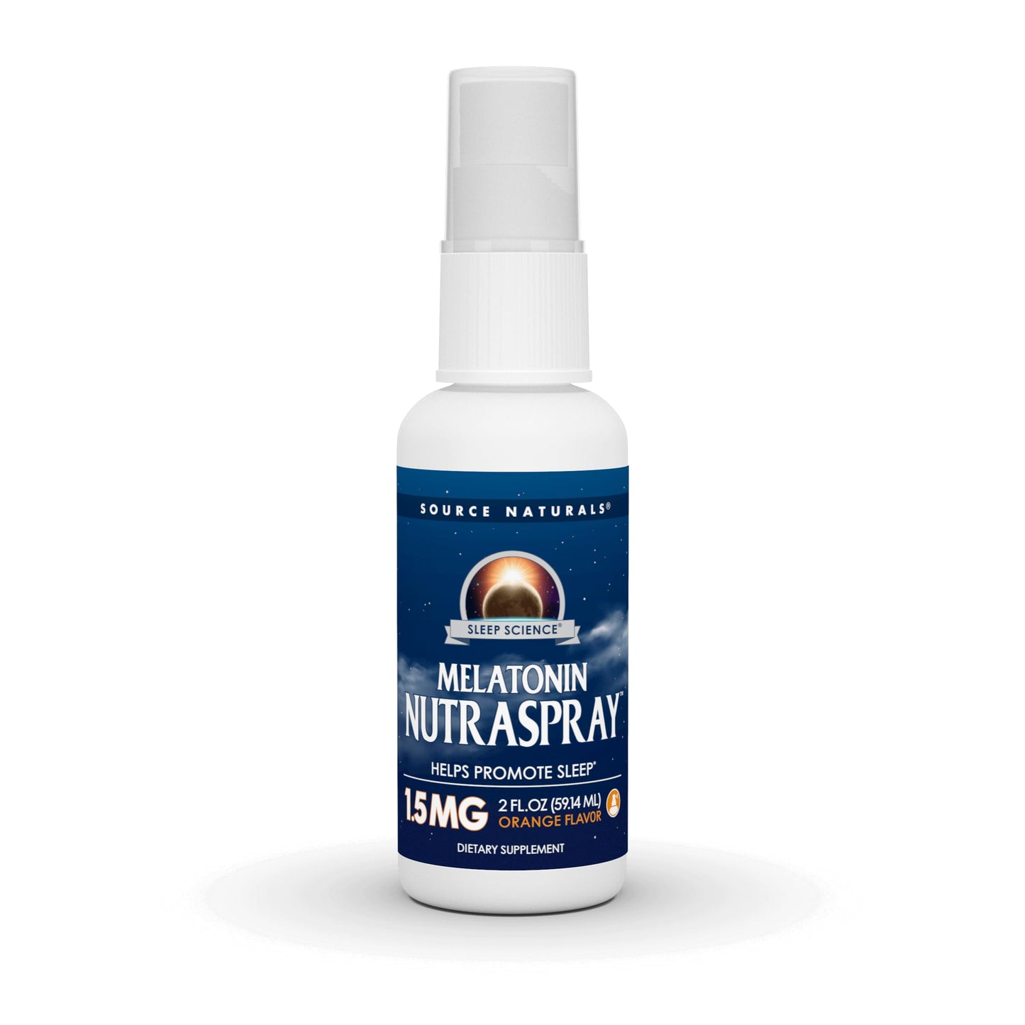 Pre-Order | Arrives in 5–10 Days – Source Naturals Melatonin Orange Flavored NutraSpray 1.5 mg - 2 Fluid oz