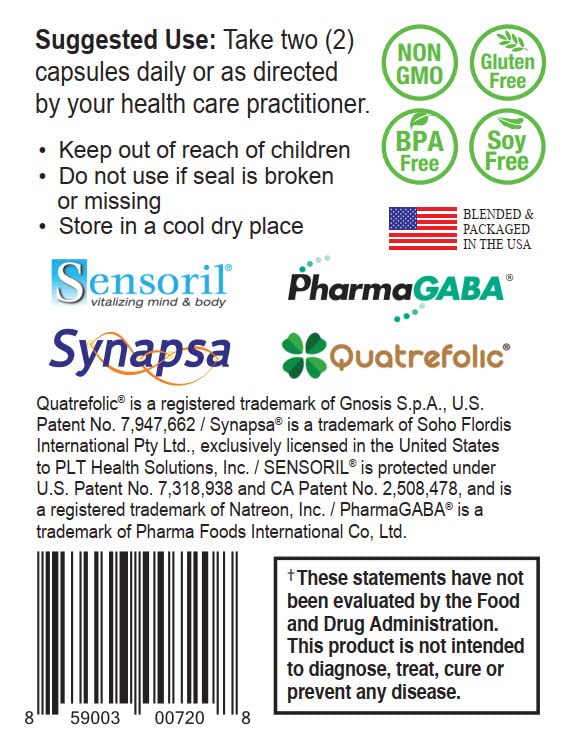 NatureCity True-Recall Memory Support & Brain Booster Supplement (60 Capsules) Brain Supplements for Memory and Focus - Non-GMO, Gluten Free, Vegan Friendly and BPA Free