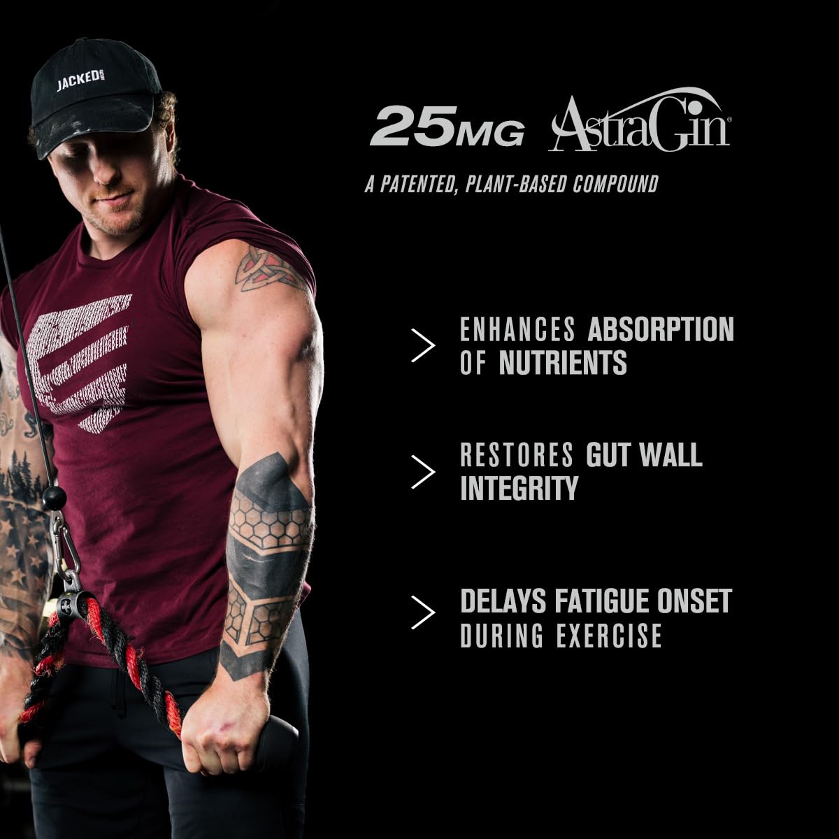 Jacked Factory PRIMASURGE Testosterone Booster for Men (60 Capsules) & Build-XT Daily Muscle Builder & Performance Enhancer | Muscle Building Supplements for Muscular Strength & Growth