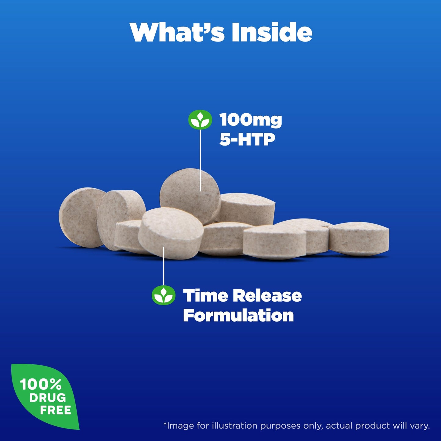 Natrol 5-HTP 100mg, Dietary Supplement Helps Support a Balanced Mood, 90 Time Release Tablets, 22-45 Day Supply