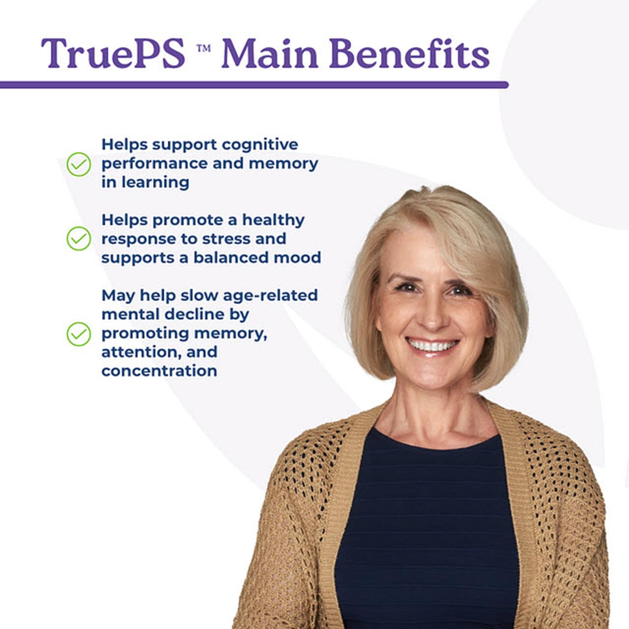NatureCity True-PS Soy Free Stabilized Phosphatidylserine 100mg Brain Supplements for Memory and Focus - Memory Pills for Brain - Brain Health Supplements for Adults (30 SoftGels)