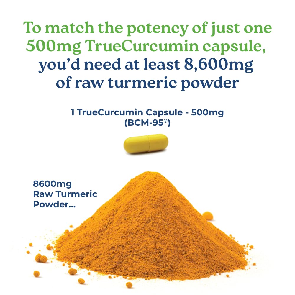 NatureCity True-Curcumin Turmeric Supplement | Non-GMO Tumeric and Curcumin 500mg Curcuma Capsules Vitamin Supplements | Up to 700% Increase in Absorption (30 Day Supply) | Supports Joints