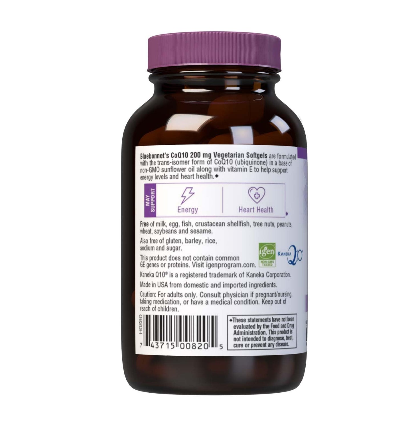 BlueBonnet CoQ-10 Vegetarian Softgels, 200 mg, 60 Count