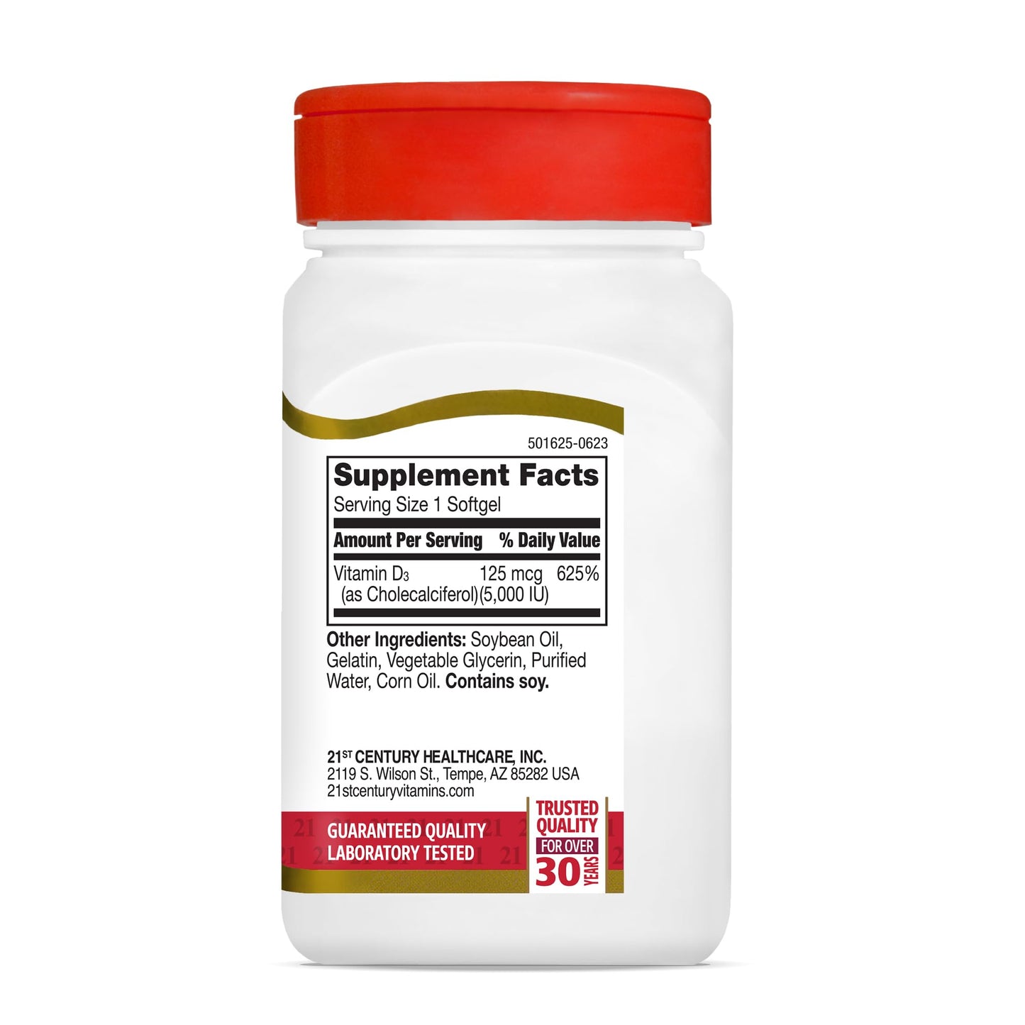 21st Century Vitamin D3 250 mcg (10,000 IU) Rapid Release Softgels, 110 Count (Pack of 2)