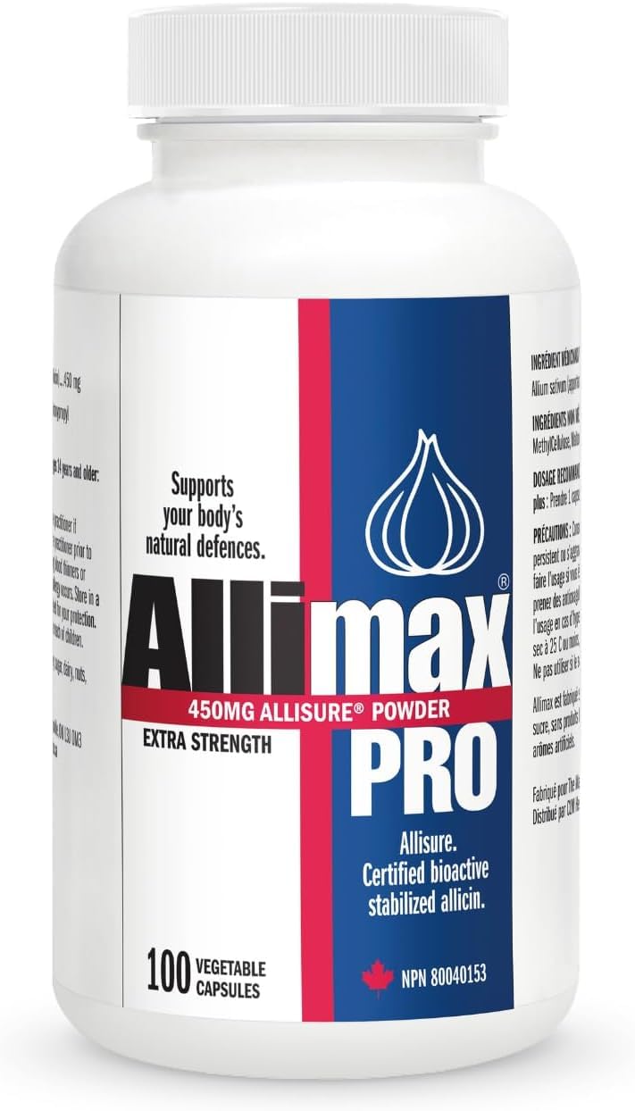 lekullna Allicin Garlic Supplement to Support Your Body’s Immune Function. with Stabilized Allicin Extracted from Clean & Sustainable Spanish Grown Garlic 450mg 100 Vegicaps