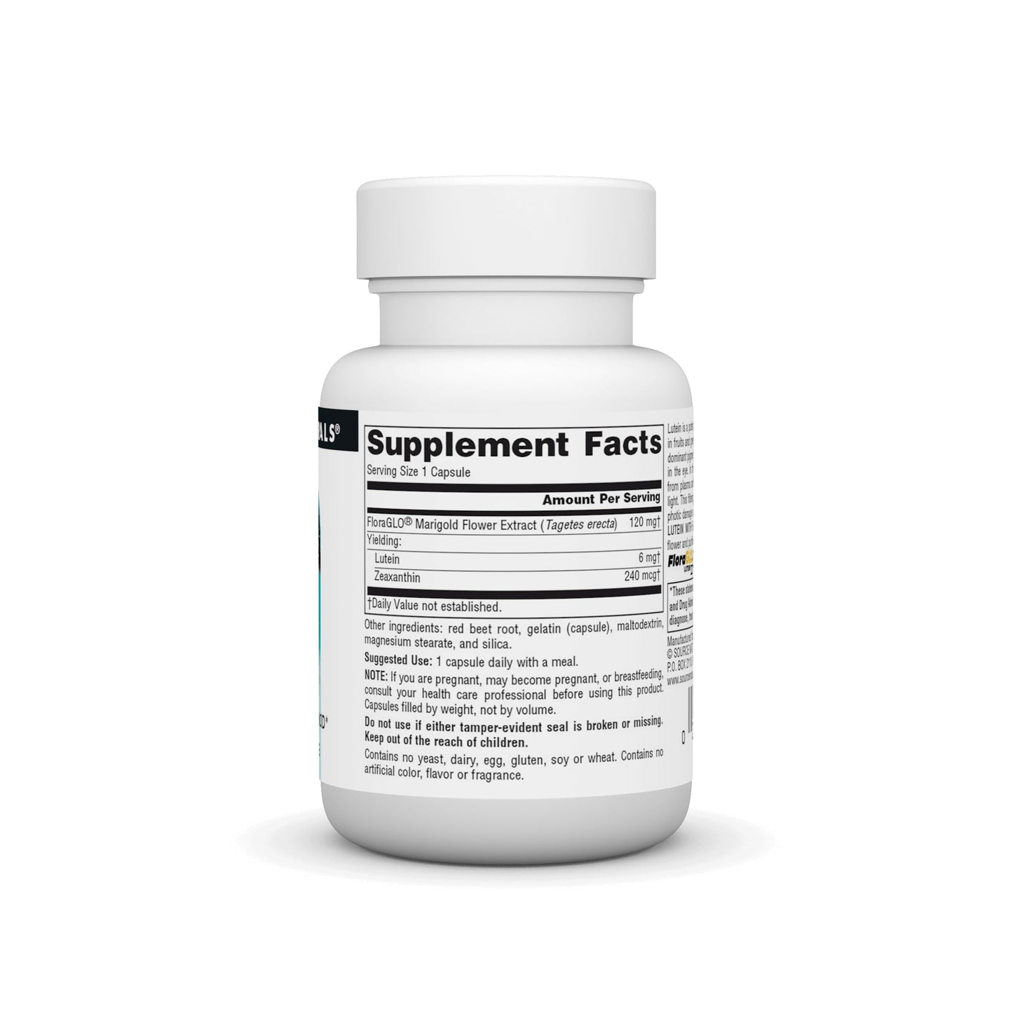 Pre-Order | Arrives in 5–10 Days – Source Naturals Lutein with FloraGLO, Antioxidant Carotenoid* -6 mg, 45 Capsules