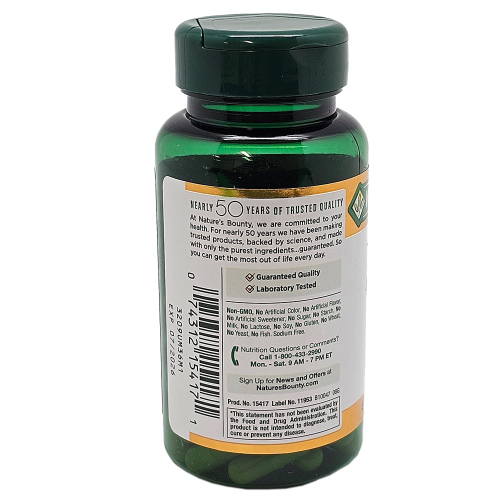Nature's Bounty Turmeric Capsules, Supports Antioxidant Health, Herbal Health Supplement, 450 Mg, 60 Ct