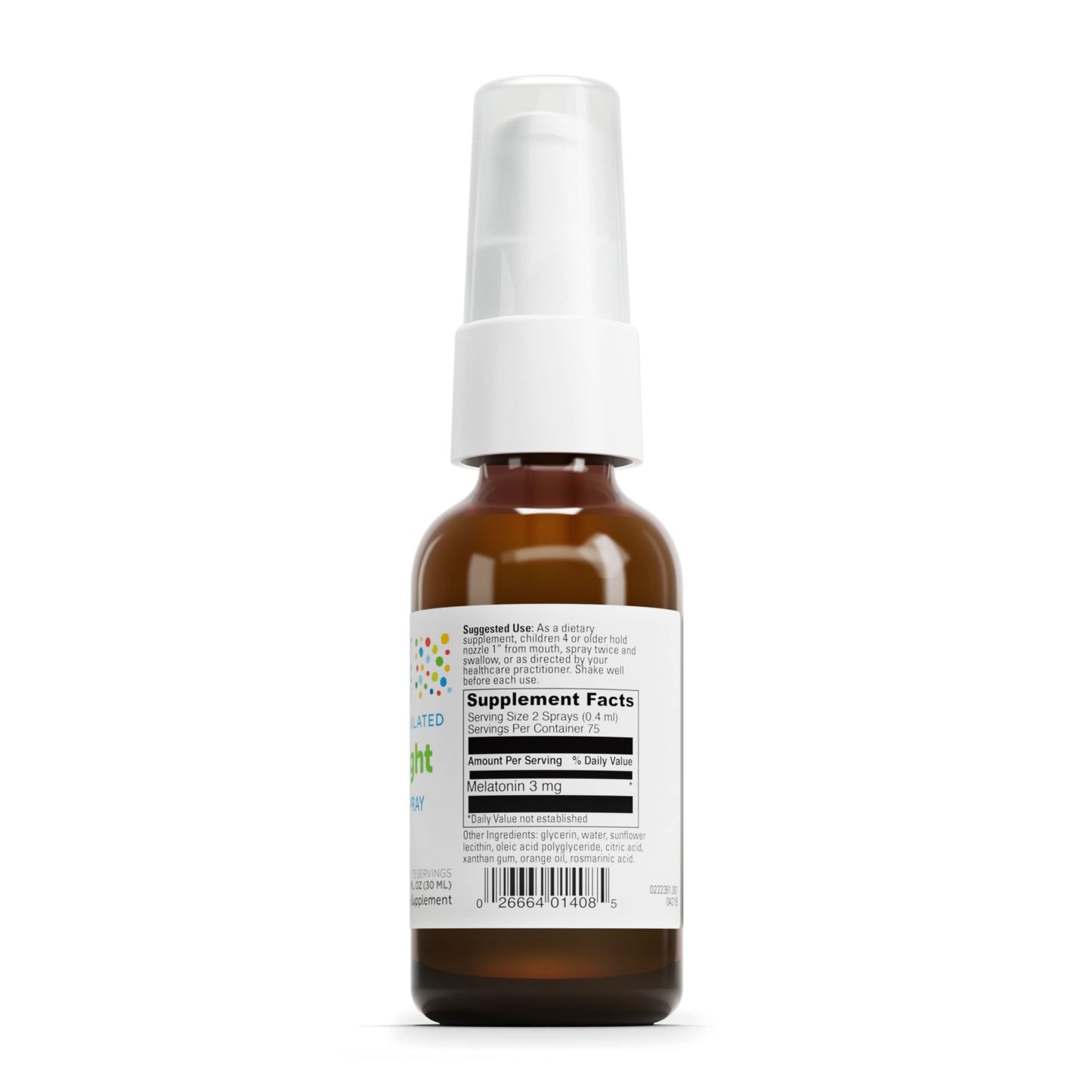 Pre-Order | Arrives in 5–10 Days – DAVINCI Labs Sleep Tight - Kids Melatonin Supplement to Support Restful Sleep and Focus* - with 3mg Melatonin - Citrus Flavor - 30ml, 75 Servings