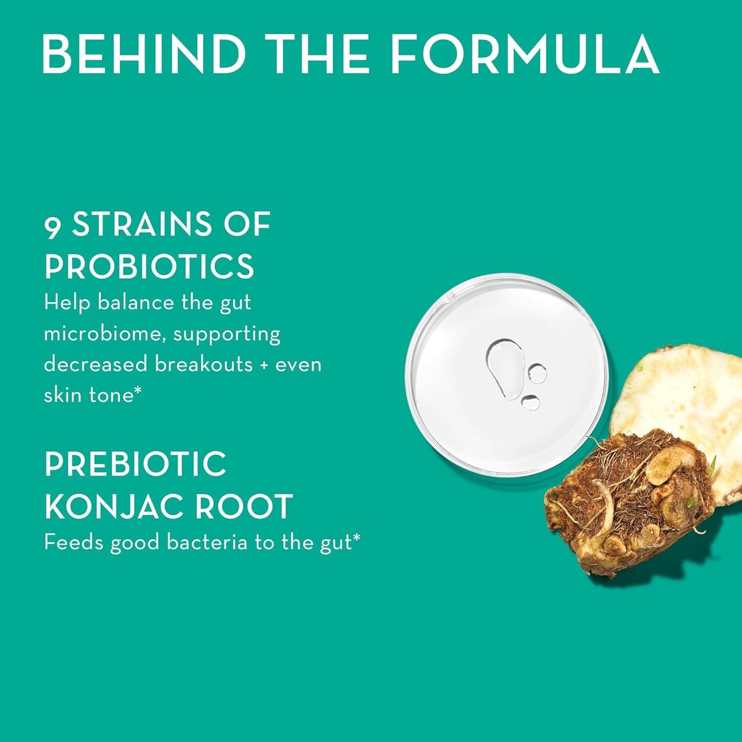HUM Skin Squad - Probiotic Supplement for Clear Skin & Gut Health - Microbiome Probiotics for Breakouts (60-Count)