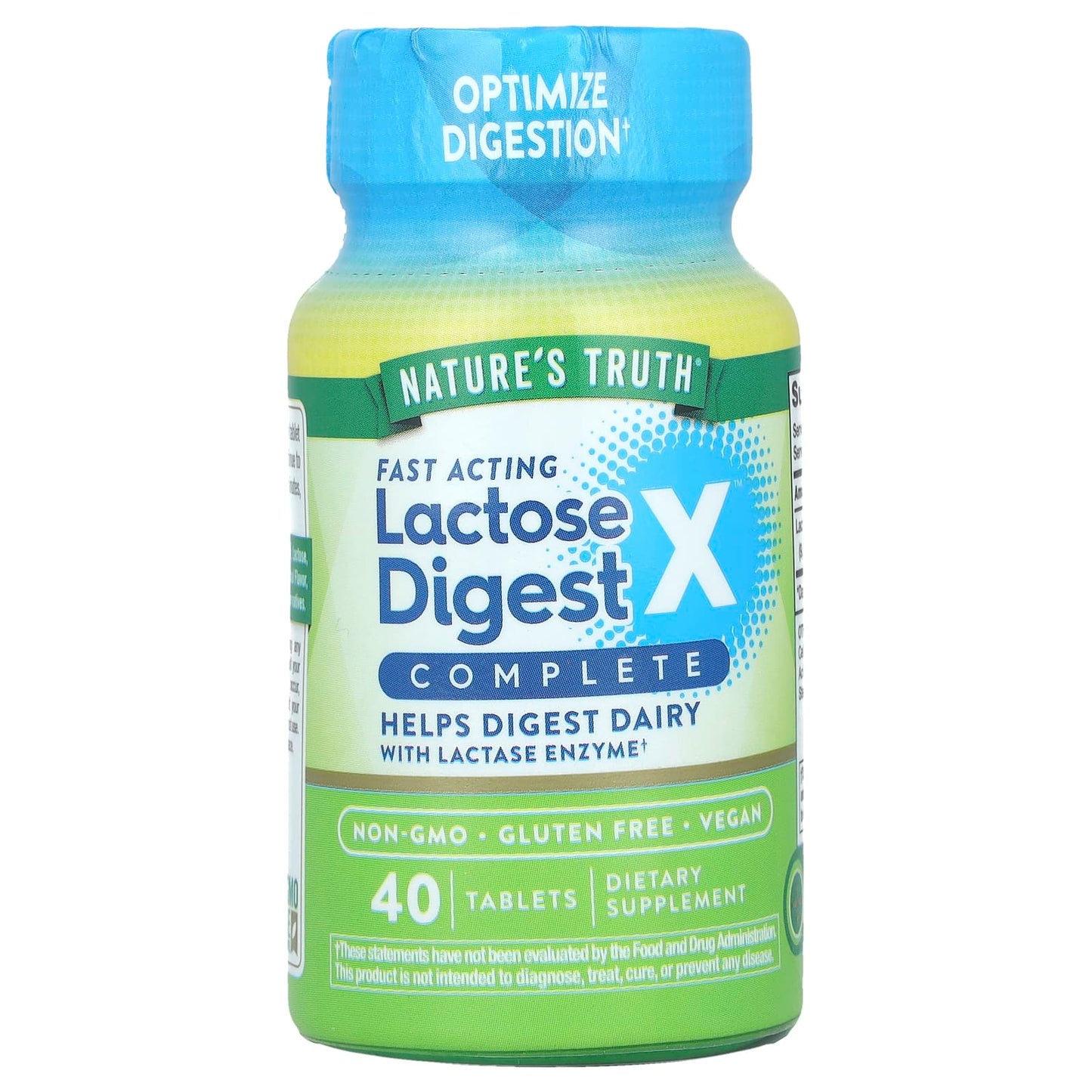 Nature's Truth
Fast Acting Lactose Digest X™ Complete, 90 mg, 40 Tablets