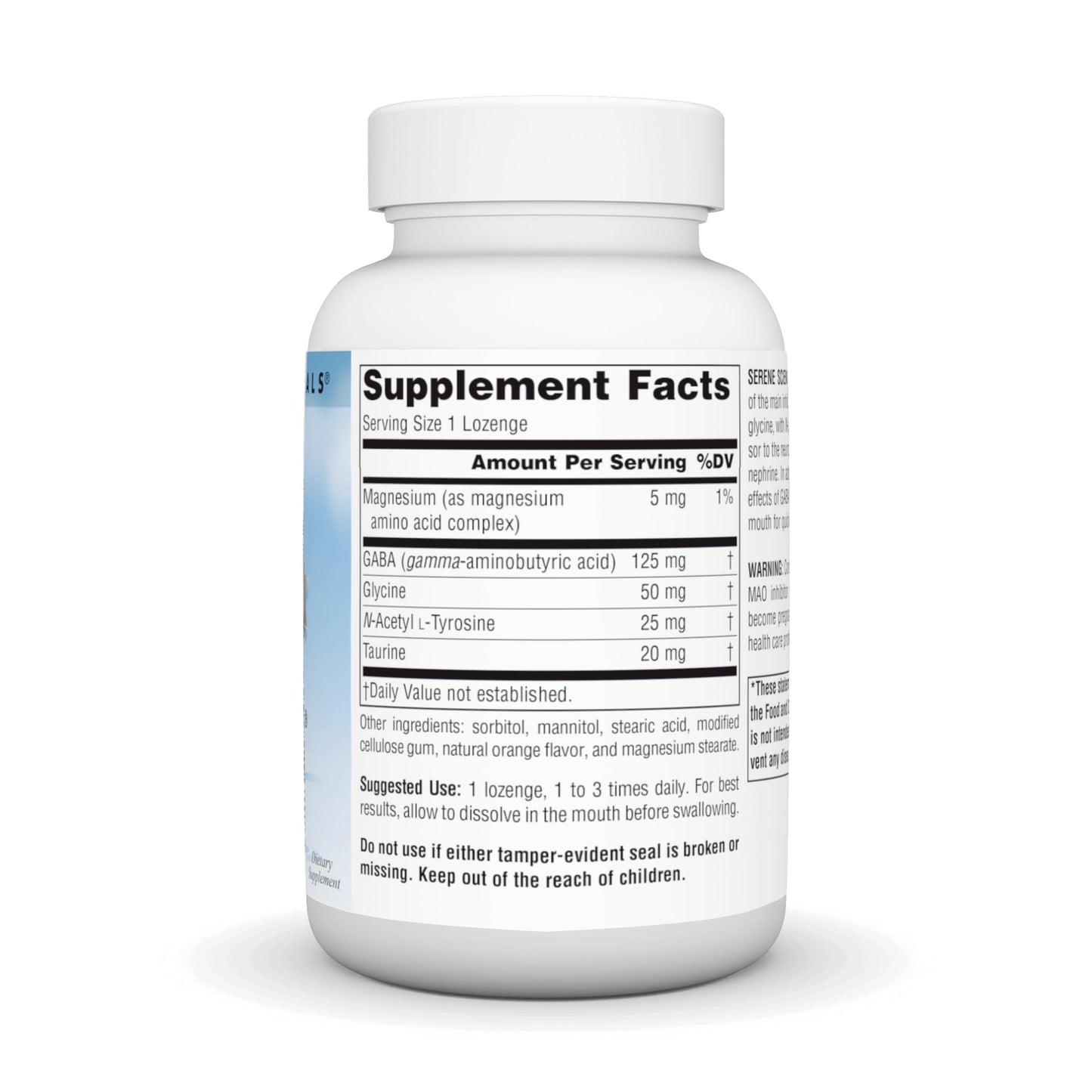 Pre-Order | Arrives in 5–10 Days – Source Naturals Serene Science, GABA Calm - Supports A Calming Mood, Quick Dissolving Orange Flavor* - 120 Lozenges