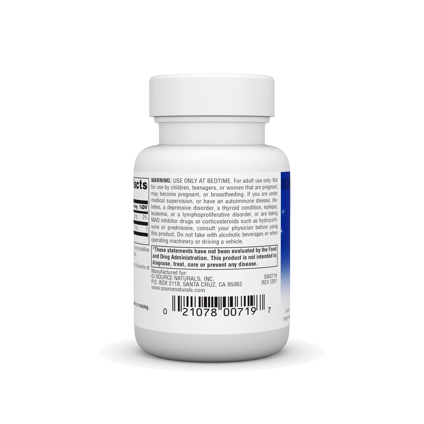 Pre-Order | Arrives in 5–10 Days – Source Naturals Melatonin 1 mg - 100 Tablets