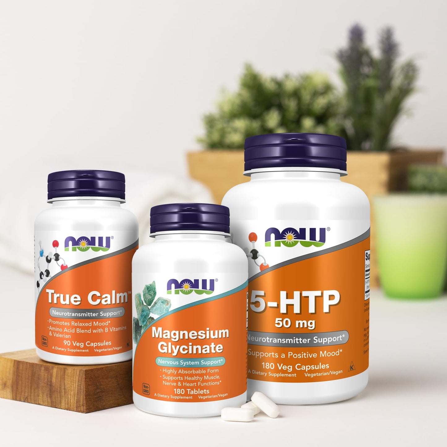 NOW Foods Supplements, 5-HTP (5-hydroxytryptophan) 50 mg, Neurotransmitter Support*, 180 Veg Capsules
