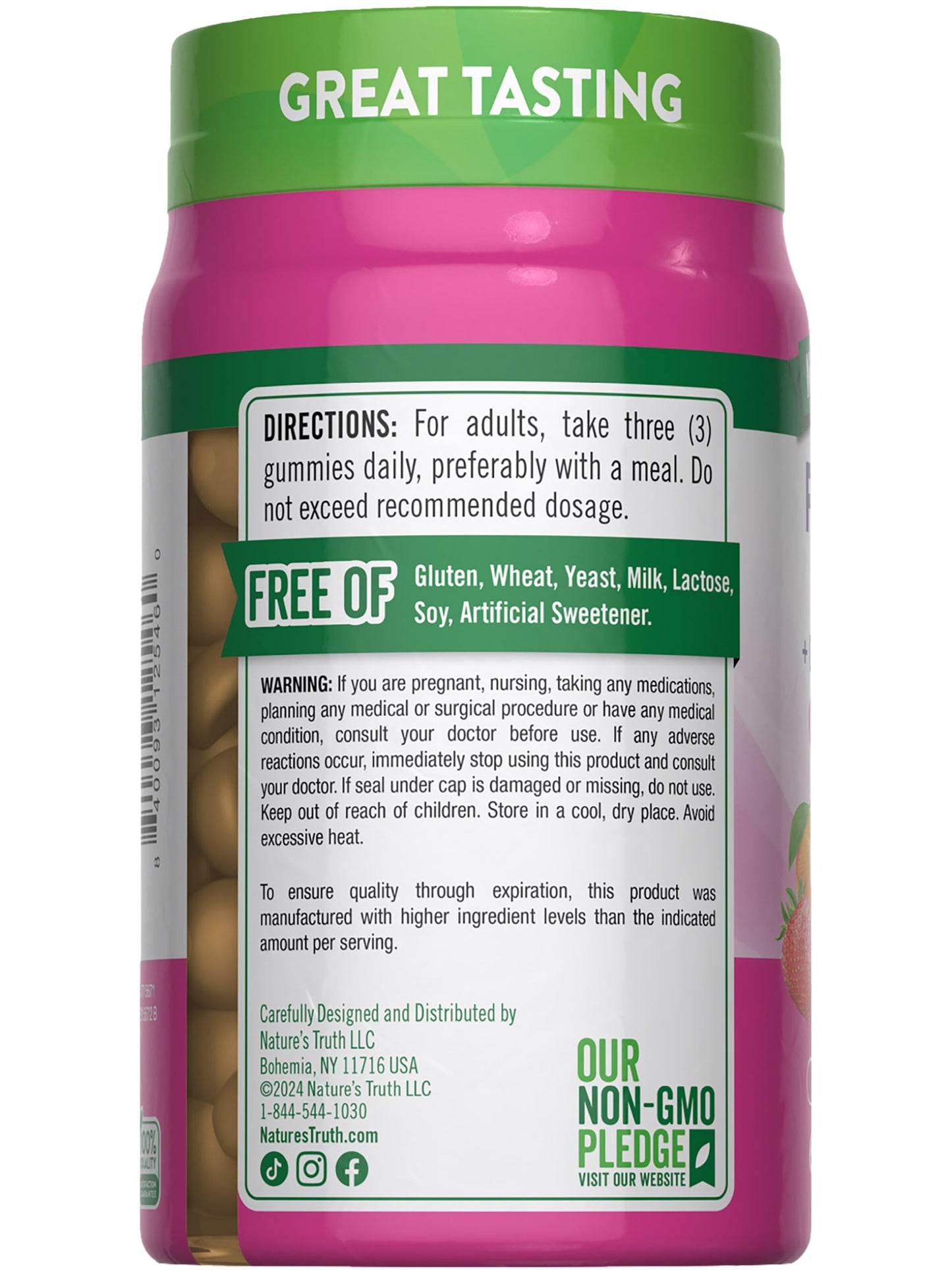 Nature's Truth Prenatal Multivitamin Gummies | with DHA & Folic Acid | 60 Count | Fruit Flavor | Non-GMO & Gluten Free Supplement