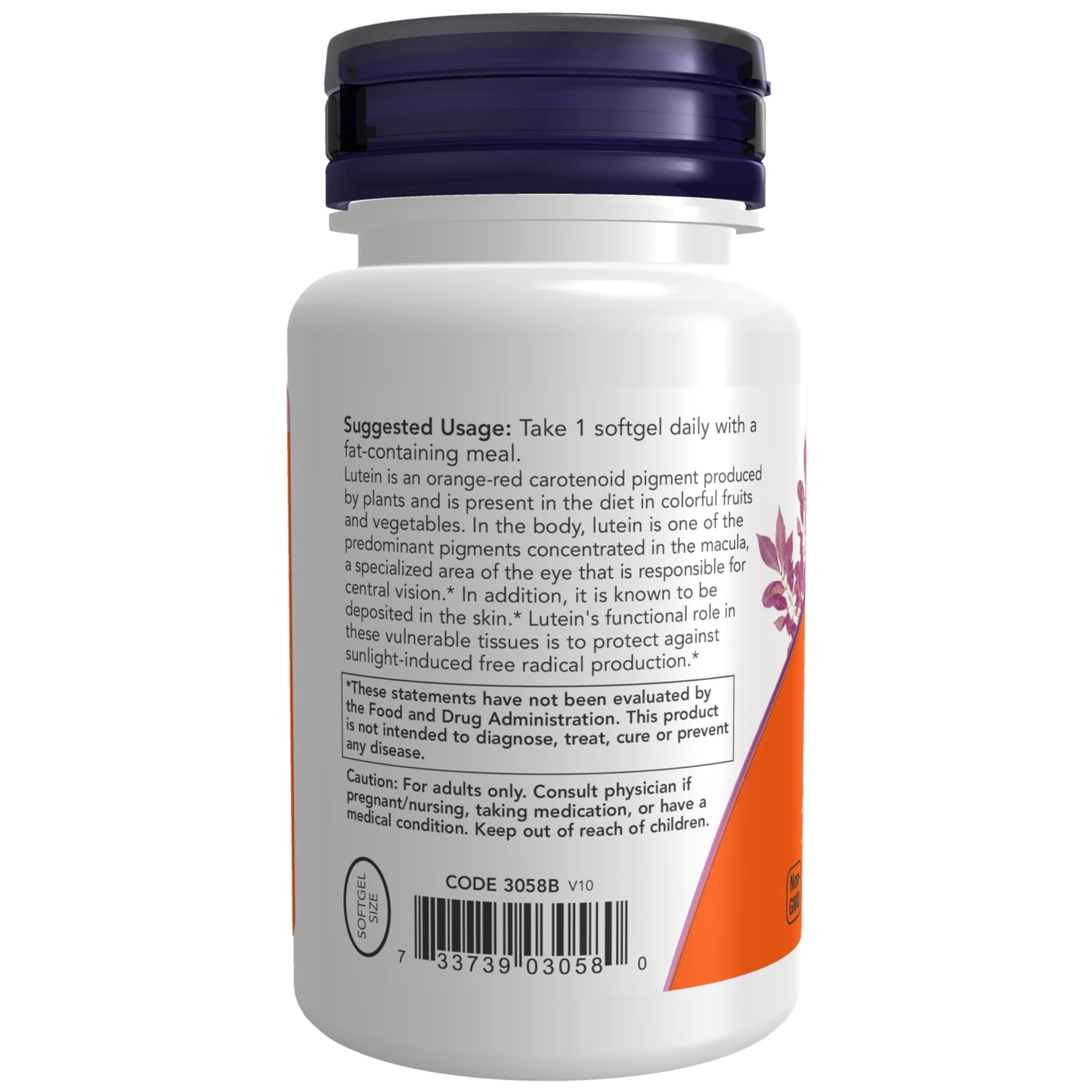 Pre-Order | Arrives in 5–10 Days – NOW Foods Supplements, Lutein 10 mg with 10 mg of Free Lutein from Lutein Esters, 60 Softgels