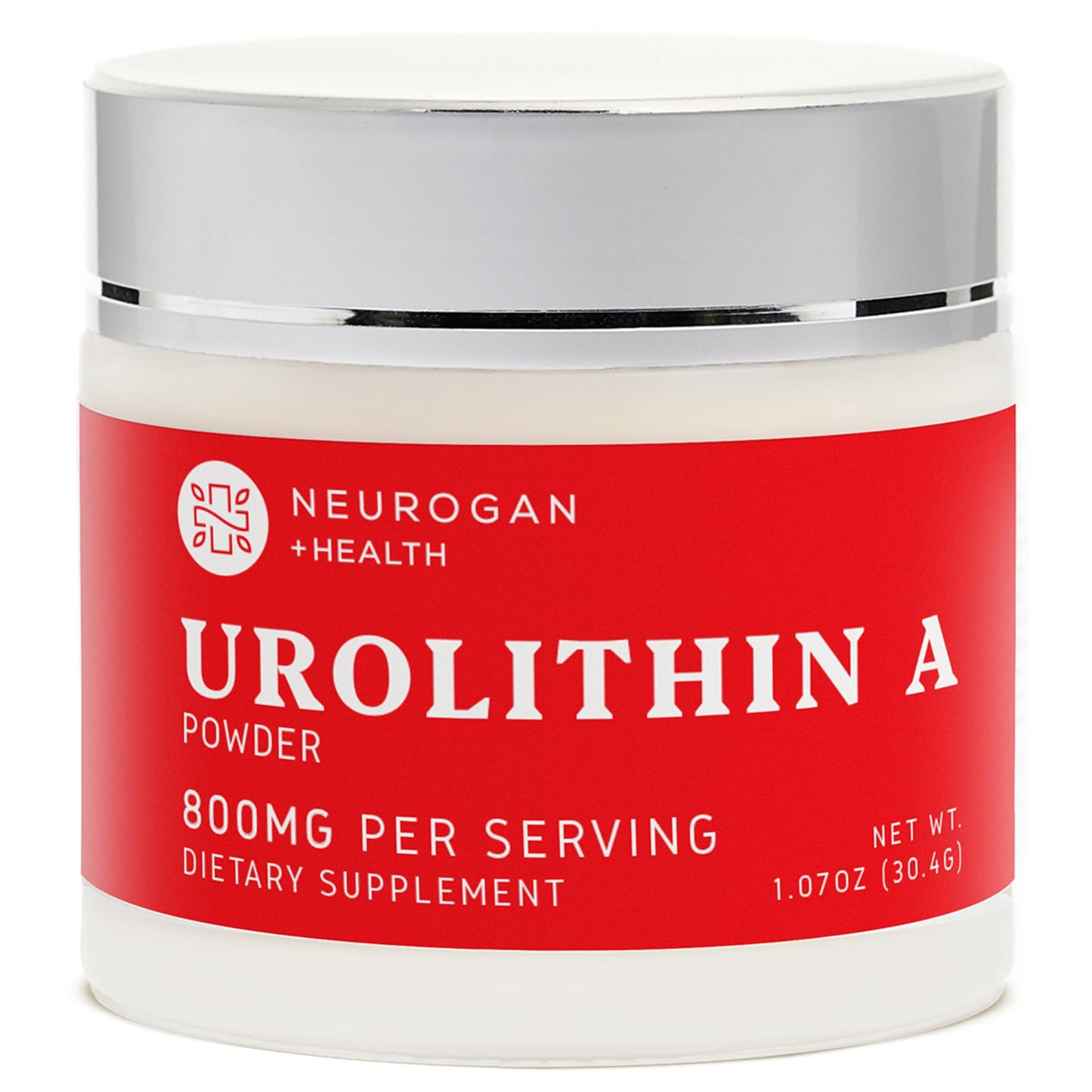 Neurogan Urolithin A Powder 800mg - Daily Wellness -Vegan, Non-GMO, Gluten-Free - 30.4g - Pure Urolithin A from Pomegranate Extract - Post Biotic Compound- No Fillers or Flavorings Health