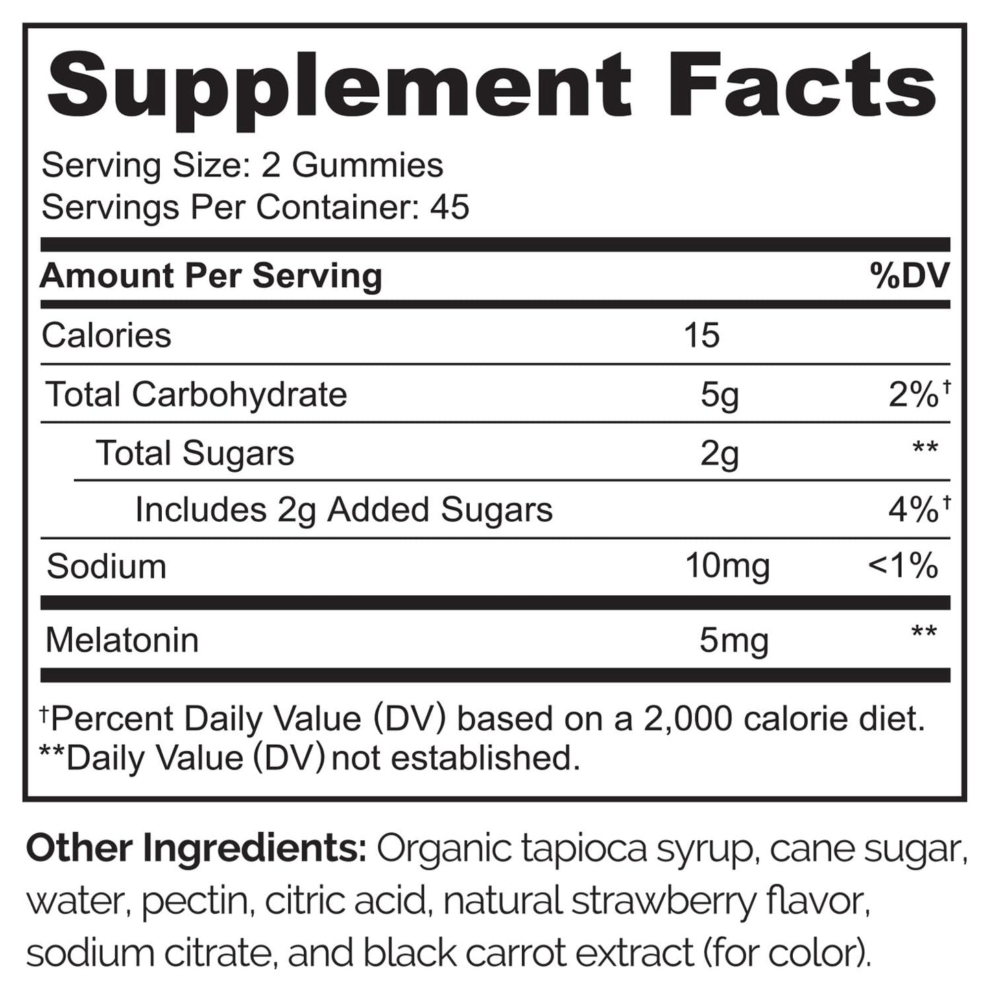 NATURELO Melatonin Gummies – Non-GMO, Gluten-Free, Soy Free - Strawberry Flavor - Gentle Sleep Supplement - 90 Vegetarian Gummies