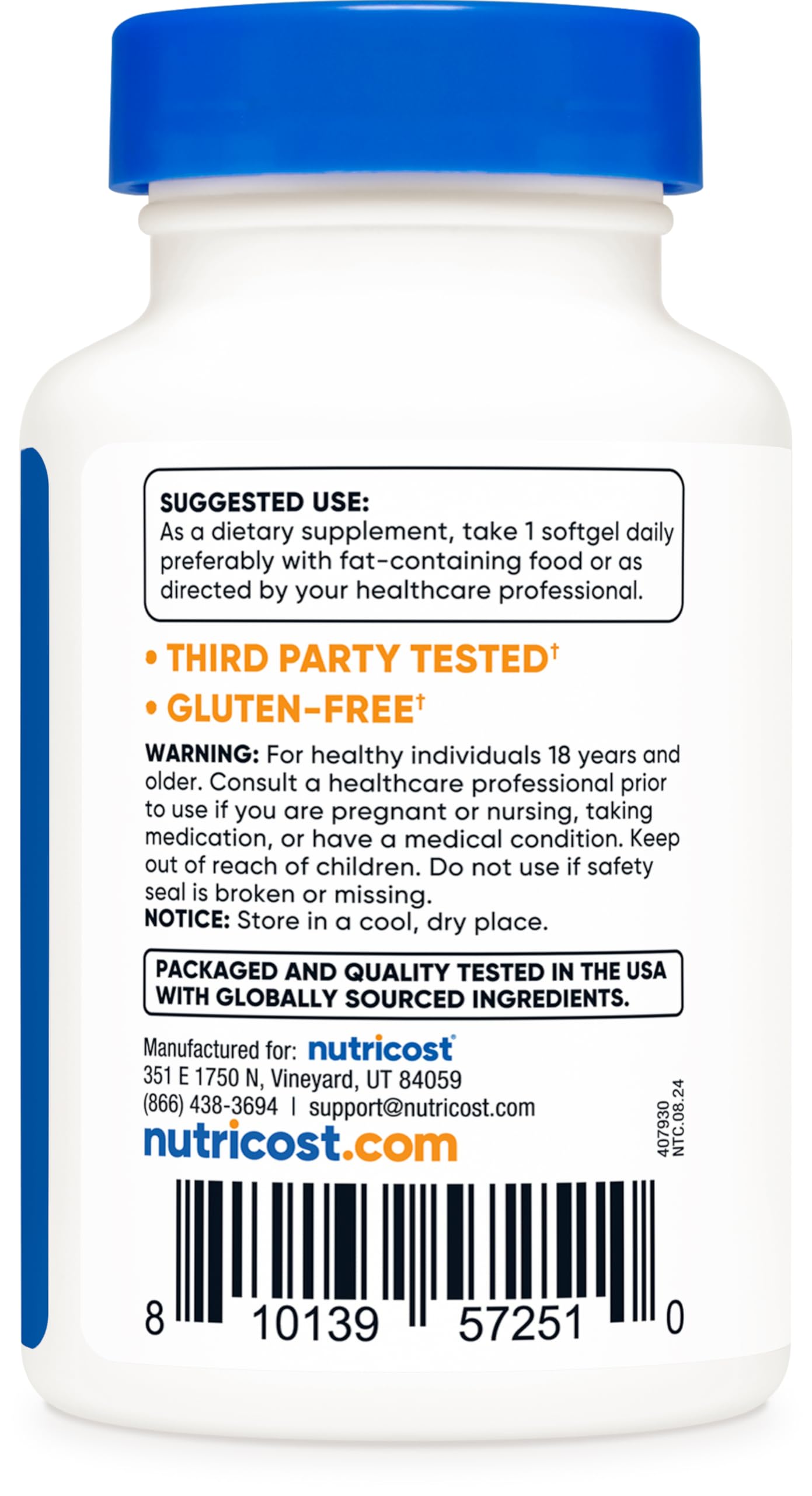 Nutricost Astaxanthin 12mg, 30 Softgels - Non-GMO and Gluten Free