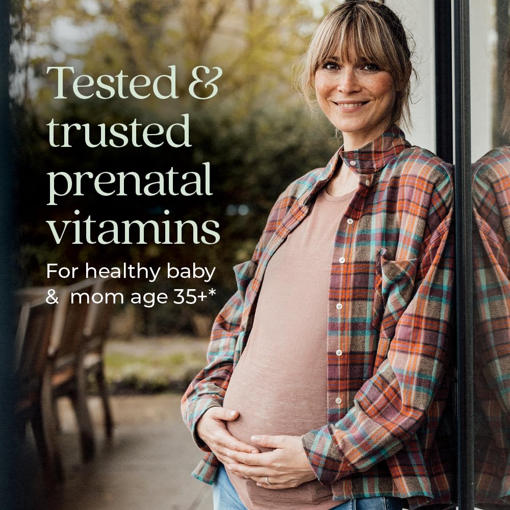 New Chapter Prenatal Vitamins, One Daily Prenatal Multivitamin Enhanced for Age 35+ with Methylfolate + Choline for Healthy Mom & Baby, Gluten Free & Non-GMO- 90 ct