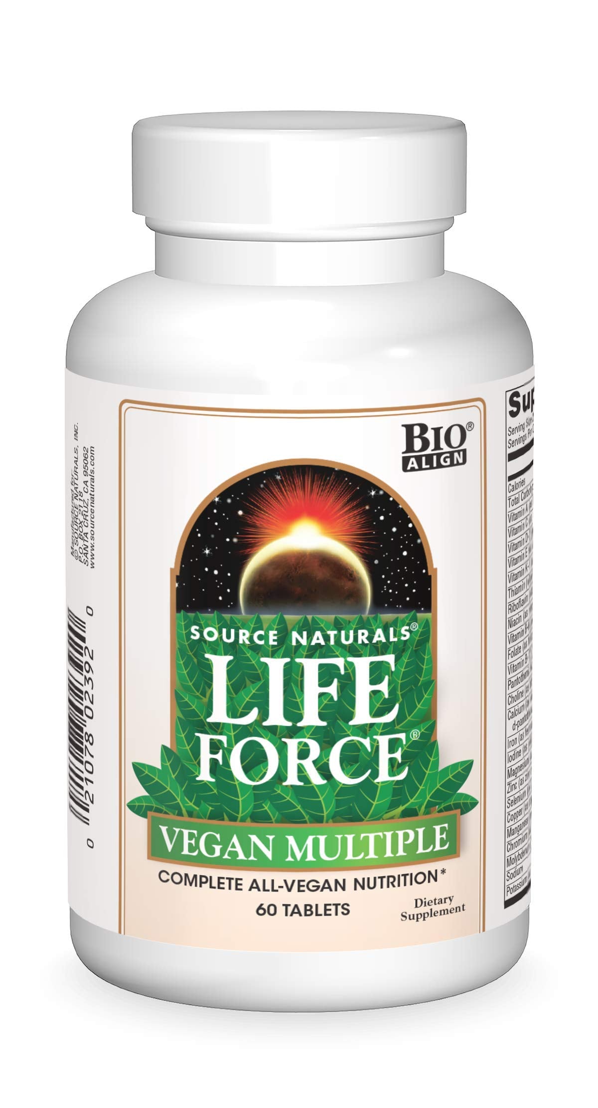 Pre-Order | Arrives in 5–10 Days – Source Naturals Life Force Vegan Multiple, Complete All-Vegan Nutrition* - 60 Tablets