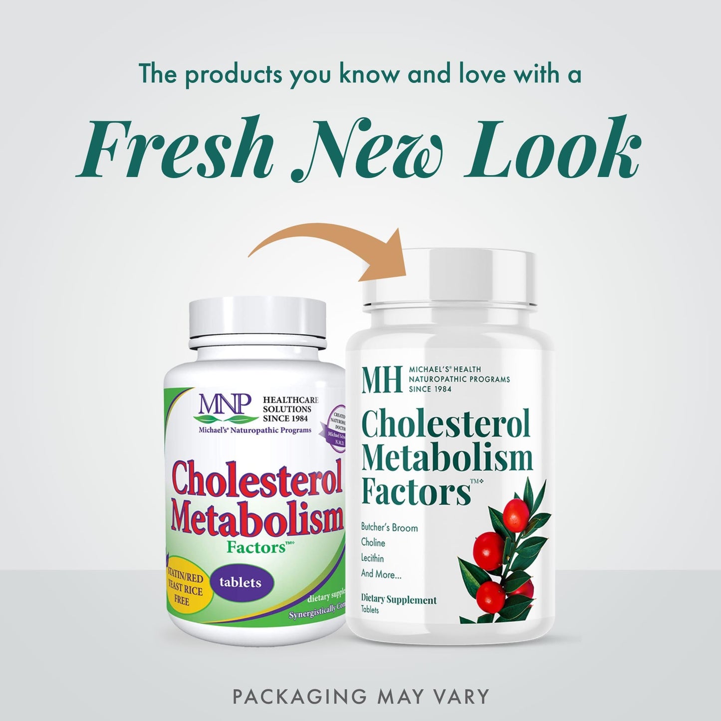 MICHAEL'S Health Naturopathic Programs Cholesterol Metabolism Factors - 180 Tablets - Helps Improve Circulation - Statin & Red Yeast Rice Free - 30 Servings