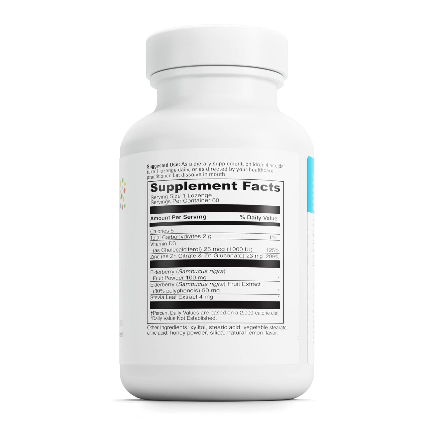 Pre-Order | Arrives in 5–10 Days – DAVINCI Little Immuni-z + Elderberry - Kids Zinc Lozenge to Support Immune Health, Healthy Lungs and Throat Tissue* - with Vitamin D3, Zinc, Elderberry and More - Lemon Flavor - 60 Lozenges