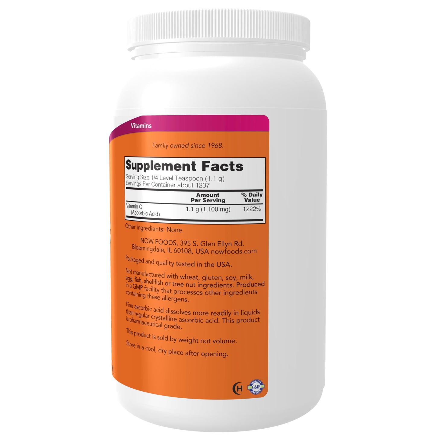 NOW Foods Supplements, Vitamin C Crystals (Ascorbic Acid), Antioxidant Protection*, 3-Pound