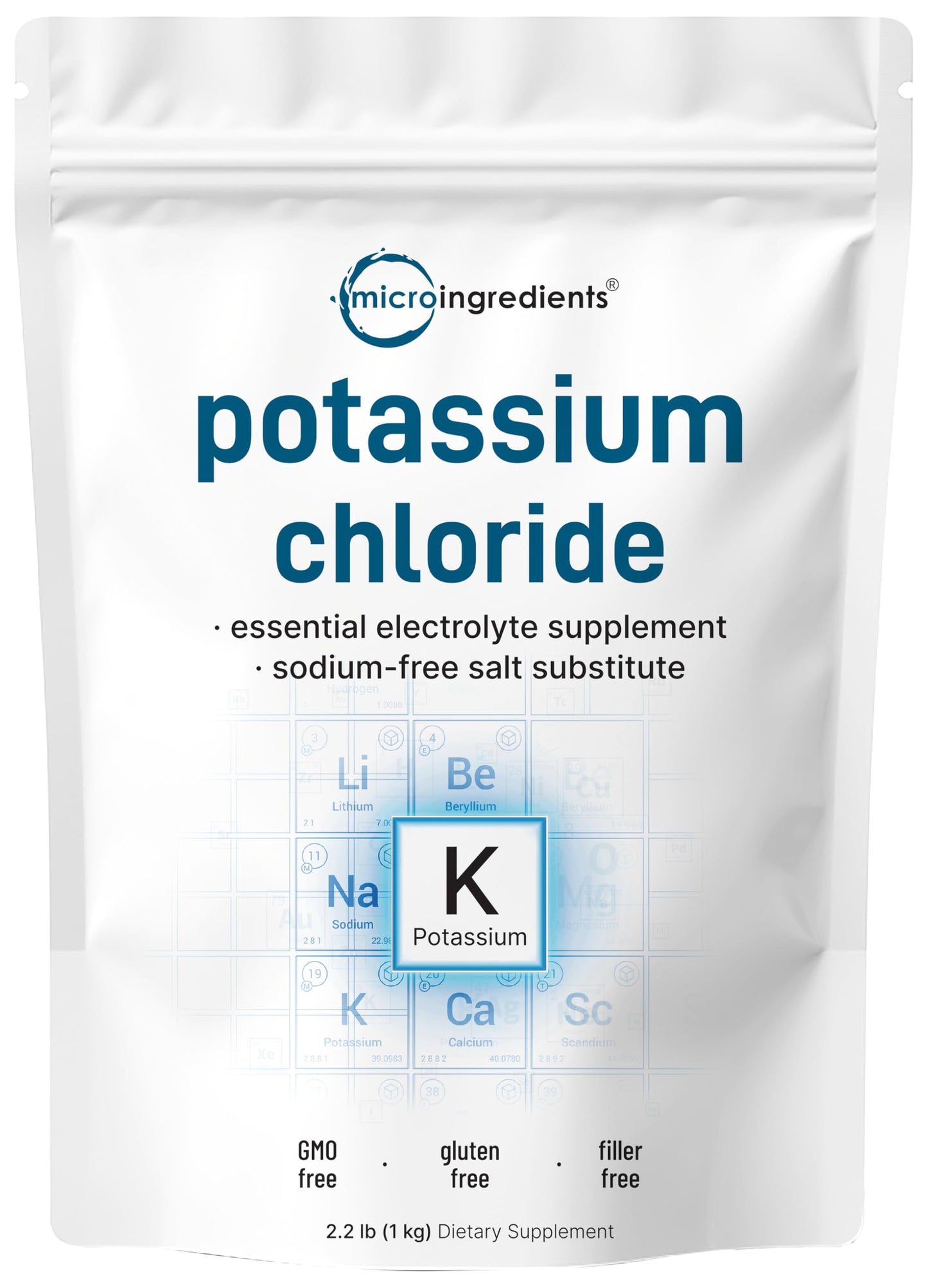 Pre-Order | Arrives in 5–10 Days – Potassium Chloride Powder, 1 KG (35 Ounce) | Salt Substitute & Essential Hydration Electrolyte Supplement | Supports Mineral Balance, Heart, Joint, and Immune Health | Filler Free, Dissolves Easily