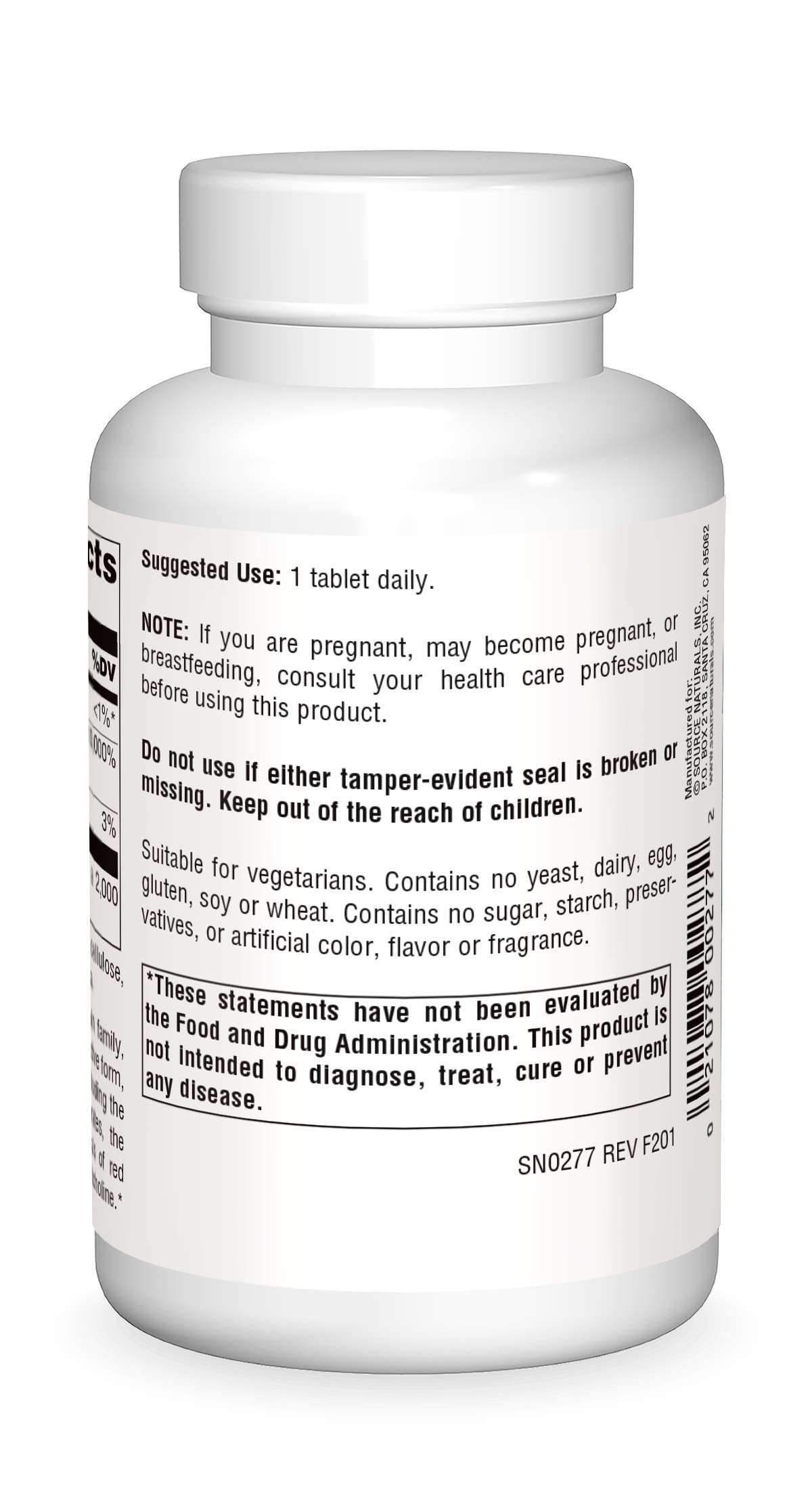 Pre-Order | Arrives in 5–10 Days – Source Naturals Pantothenic Acid 500 mg Vitamin B-5 Dietary Supplement - 100 Tablets