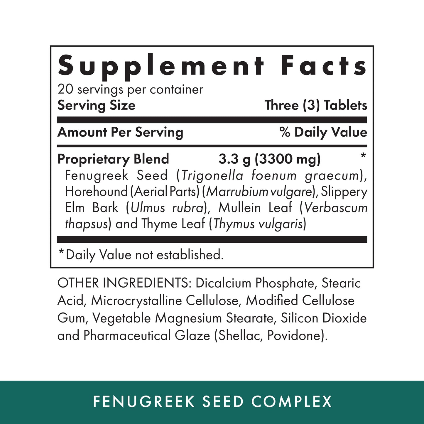 MICHAEL'S Health Naturopathic Programs Fenugreek Seed Complex - 60 Vegetarian Tablets - Nutrients to Support Lung Function - 20 Servings