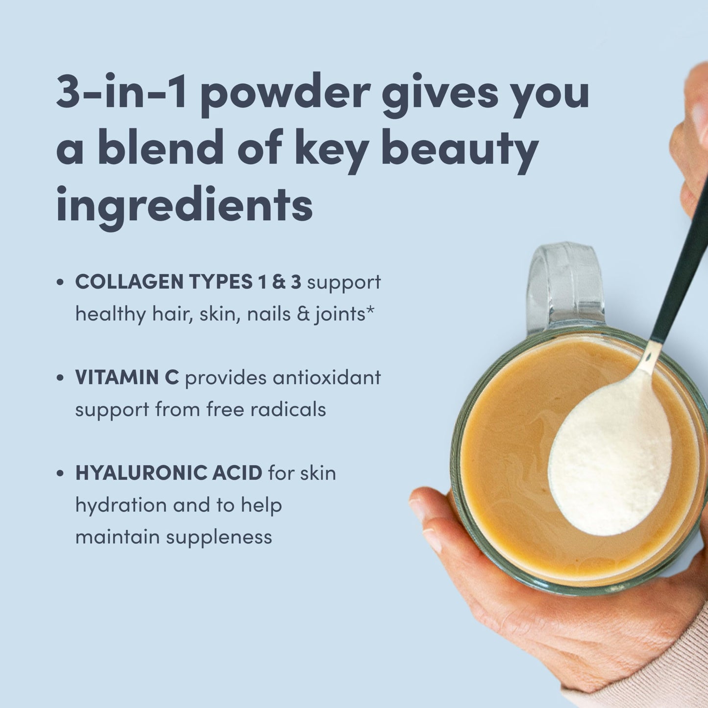 NeoCell Super Collagen Plus With Vitamin C and Hyaluronic Acid, For Skin Hydration and Healthy Skin, Hair and Nails Support, Unflavored, Collagen Powder, 6.9 oz., 1 Canister