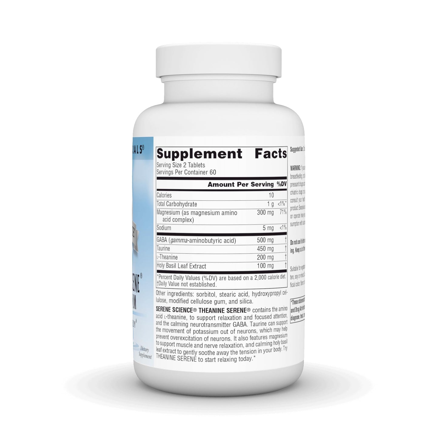 Pre-Order | Arrives in 5–10 Days – Source Naturals Serene Science L-Theanine with Magnesium and GABA - 120 Tablets