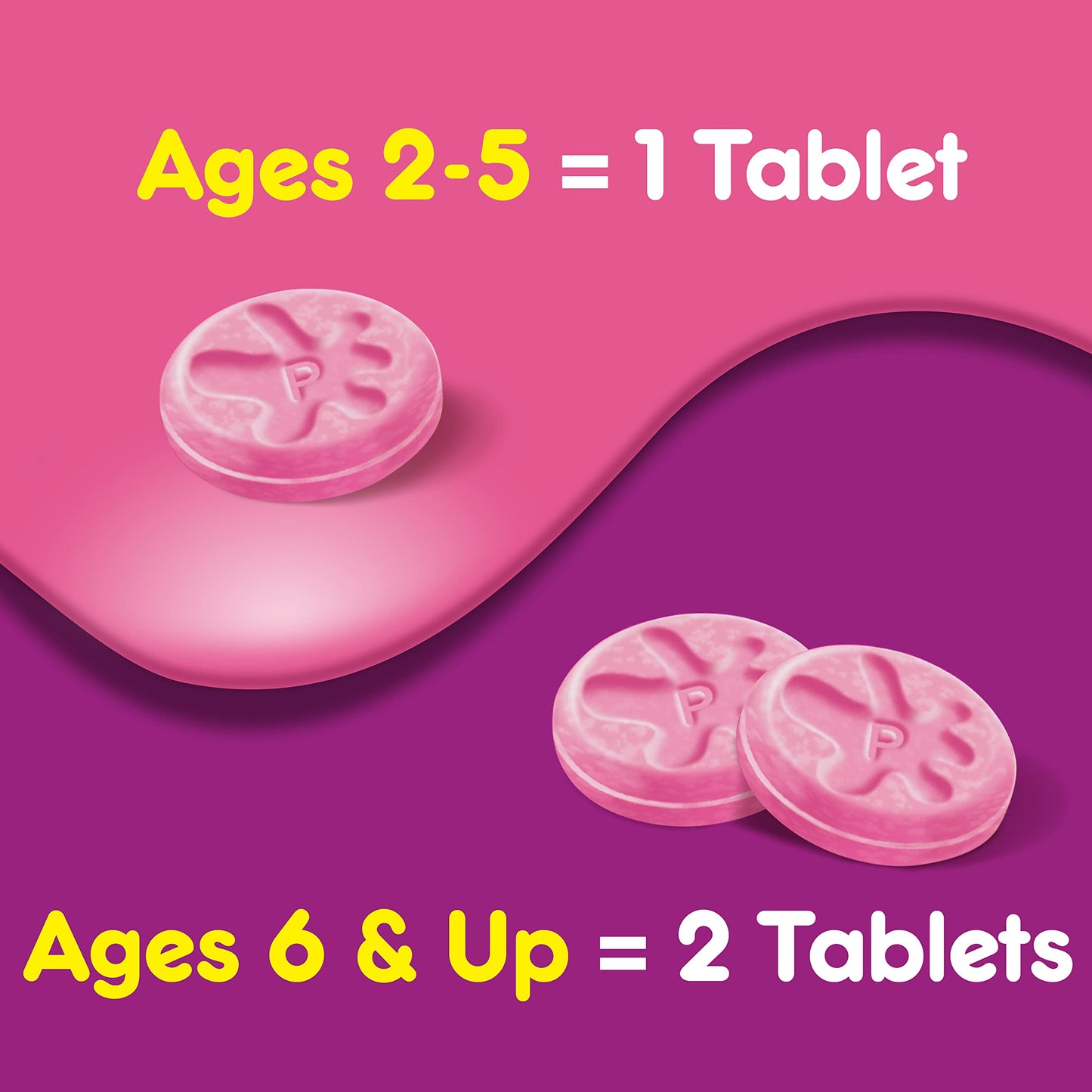 Pepto Kid's Chewable Tablets for Heartburn, Acid Indigestion, Sour Stomach, and Upset Stomach, Bubblegum Flavor, 72 Total (3 Packs of 24)