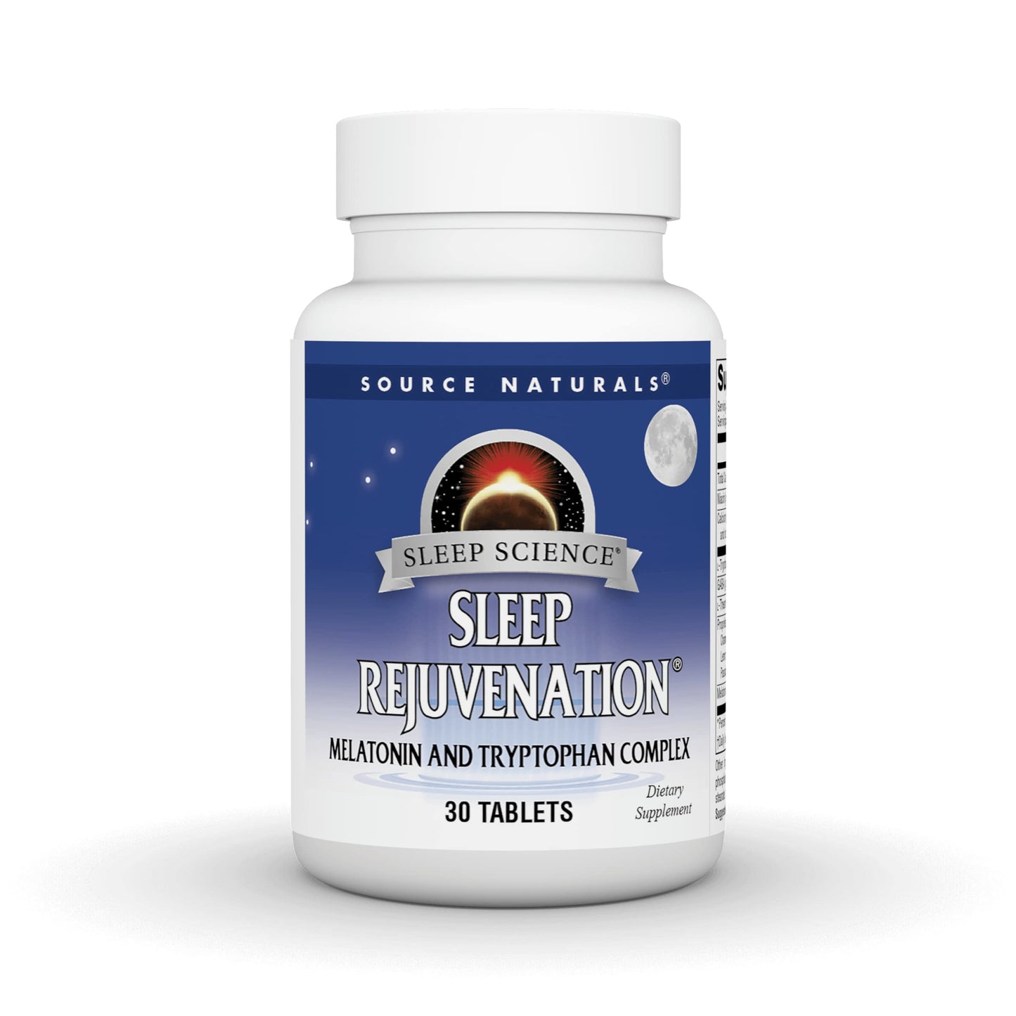 Pre-Order | Arrives in 5–10 Days – Source Naturals Sleep Science Sleep Rejuvenation, Melatonin and Tryptophan Complex - 30 Tablets