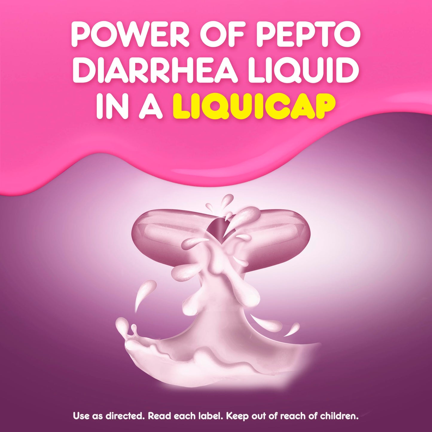 Pepto Bismol Diarrhea LiquiCaps, Anti Diarrhea Medicine for Fast Diarrhea Relief, Antidiarrheal Liquid Pills, 48 LiquidCaps