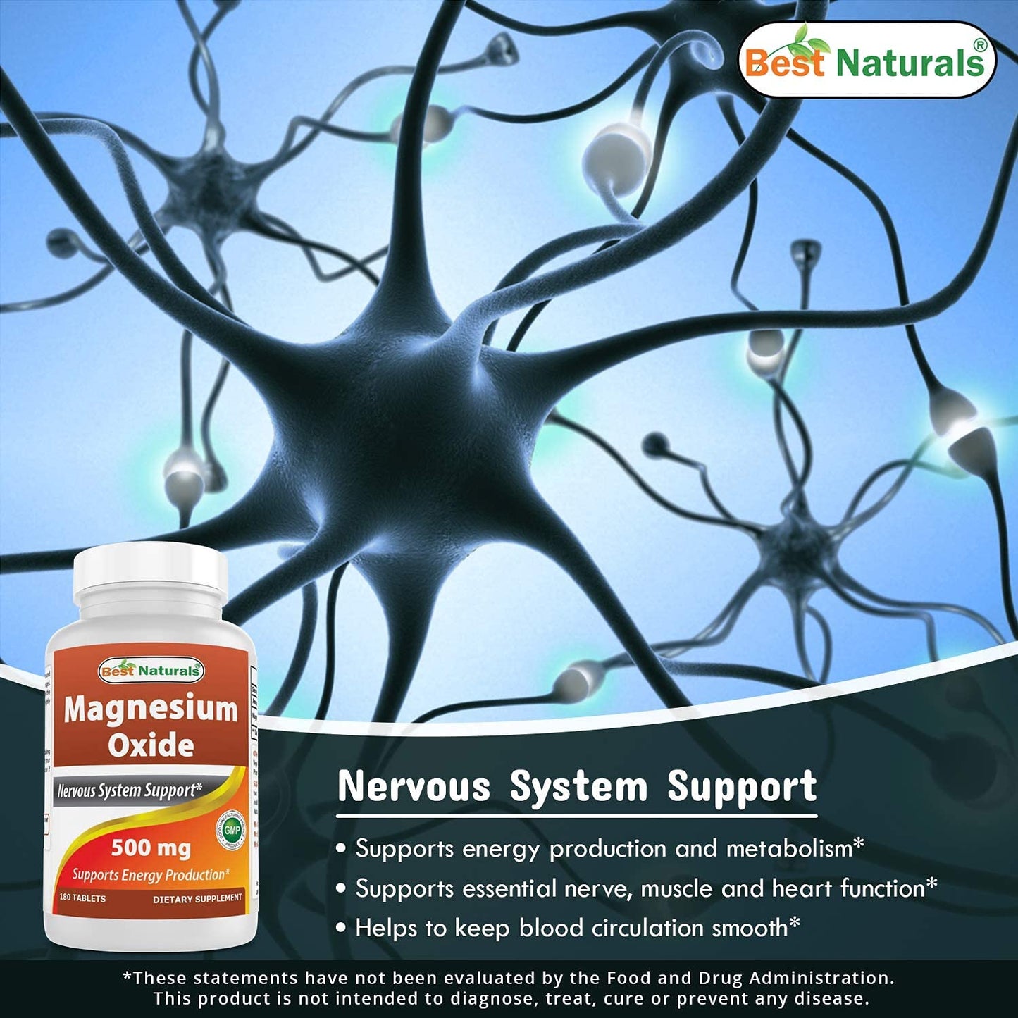 Best Naturals DGL Chewable 380 mg & Magnesium Oxide 500 mg