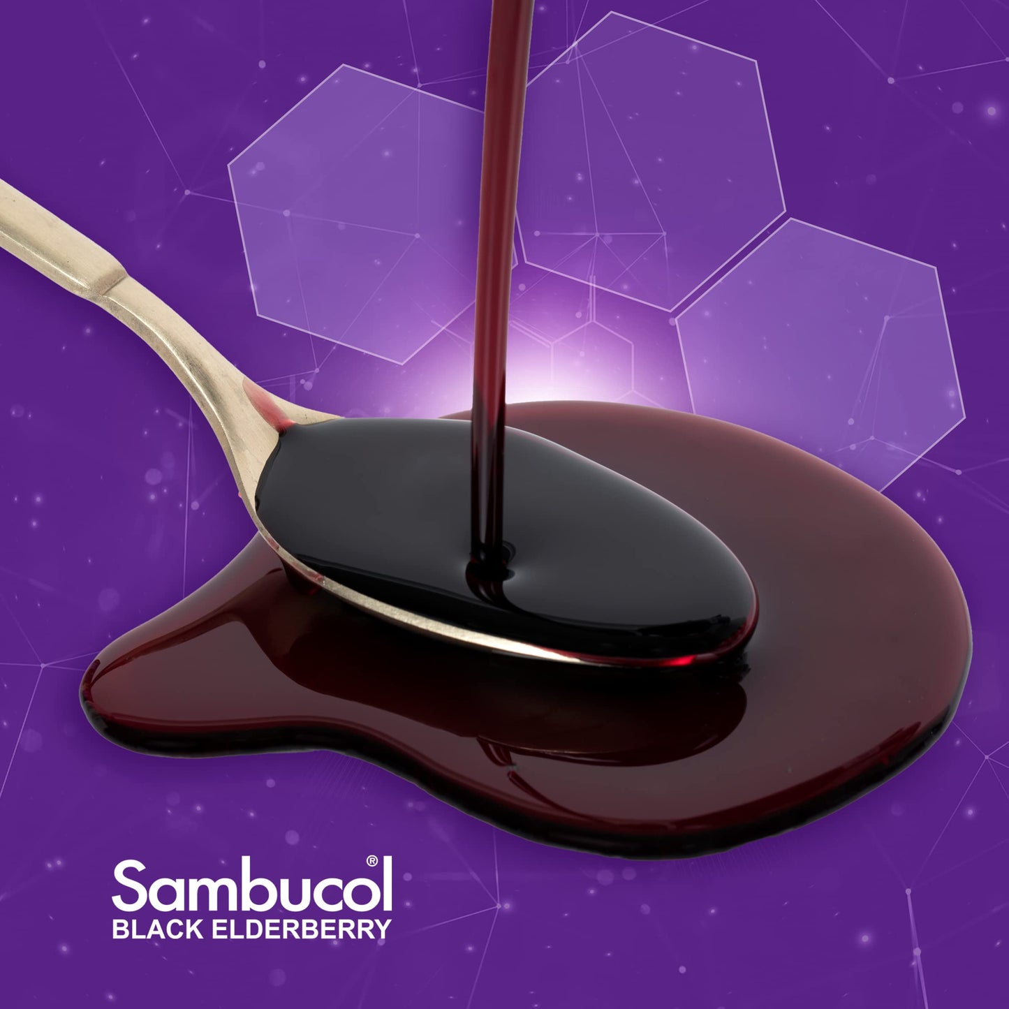 Sambucol Advanced Black Elderberry Syrup - Elderberry with Zinc and Vitamin C for Adults, Sambucus Elderberry Syrup, Elderberry Liquid - 4 Fl Oz