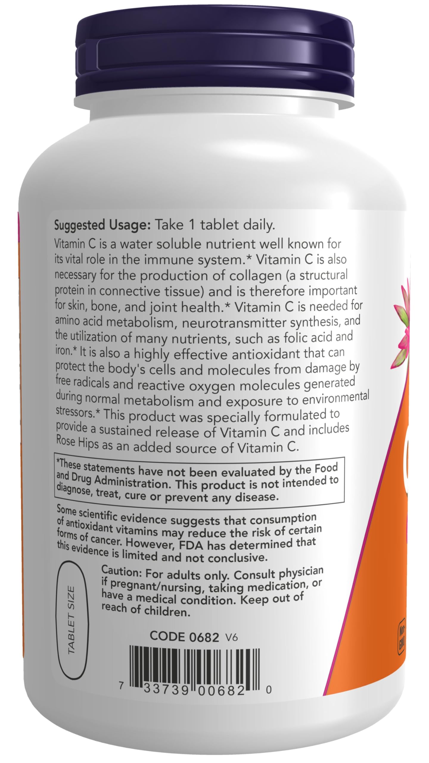 Now Foods, C-1000 ,Now Foods Vitamin C-1000 Sustained Release with Rose Hips, 250 Tablets