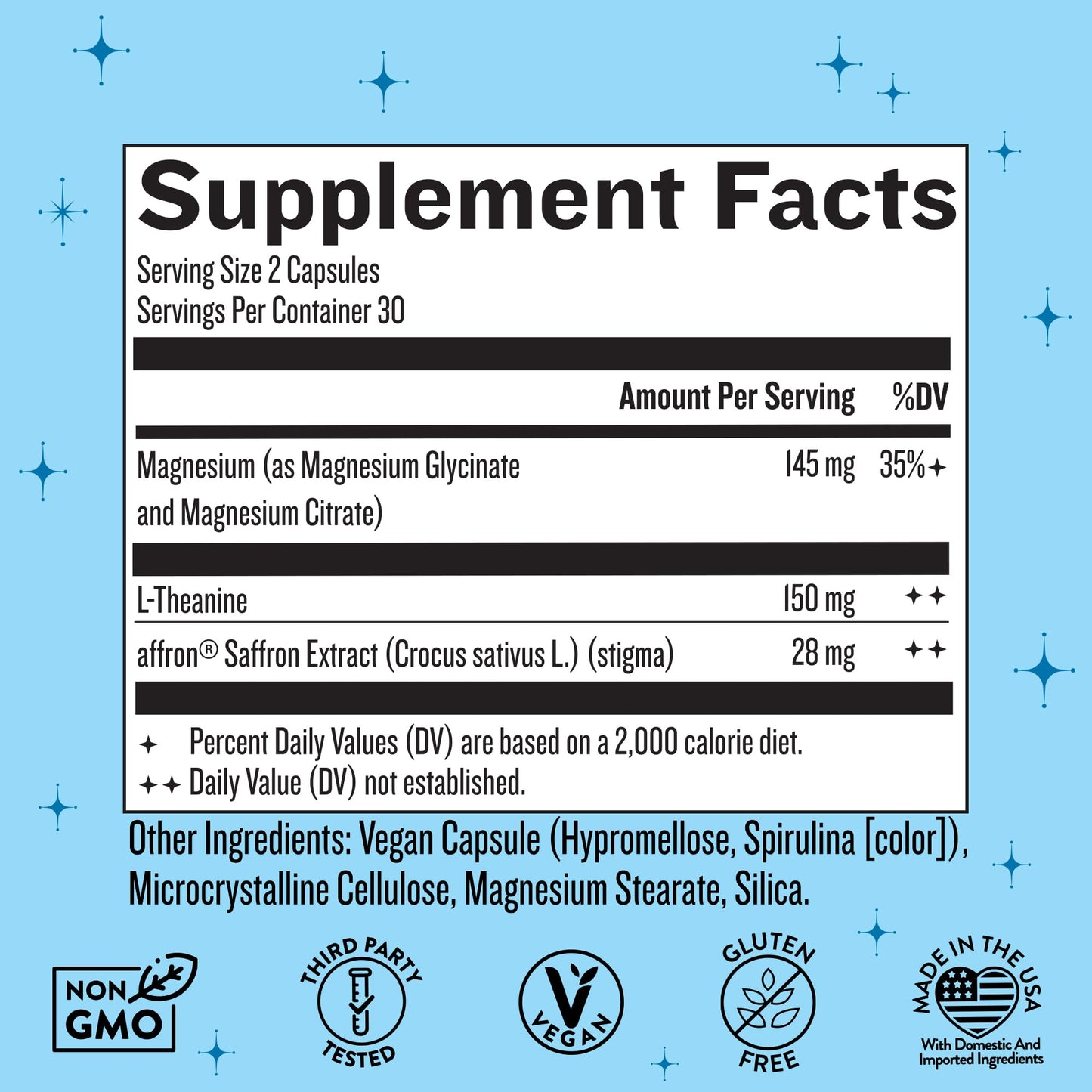 Legendairy Milk Miss Bliss™ Daily Stress Support Supplement – with Saffron, L-Theanine & Magnesium – Helps Promote Calm, Relaxation & Balanced Mood – 60 Capsules