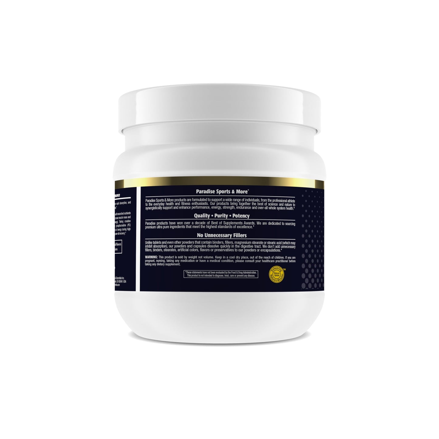 Paradise Creatine Monohydrate Powder - Micronized for Enhanced Absorption - Supports Muscle Building & Athletic Performance - 500g - 100 Servings