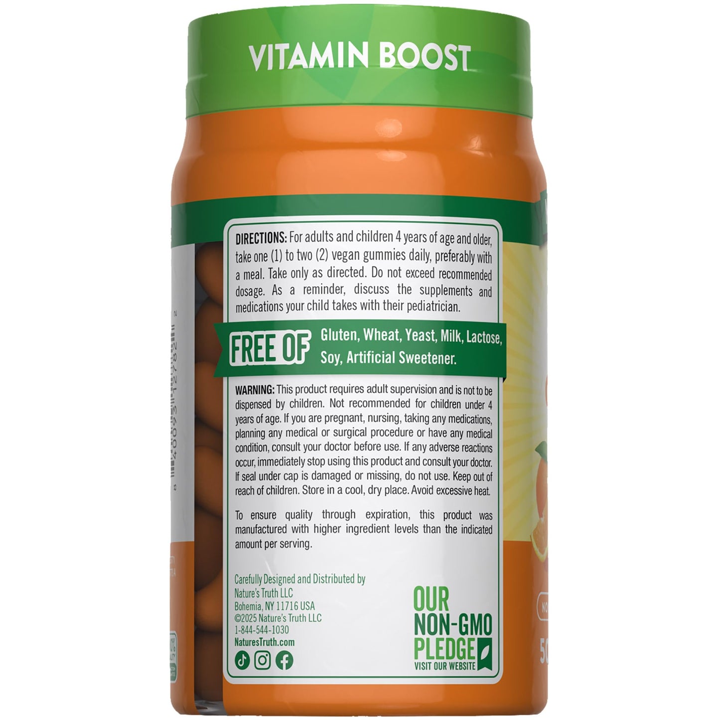Nature's Truth Vitamin C Gummies | 50 Count | with Vitamin E | Orange Flavor | Vegan, Non-GMO & Gluten Free Supplement