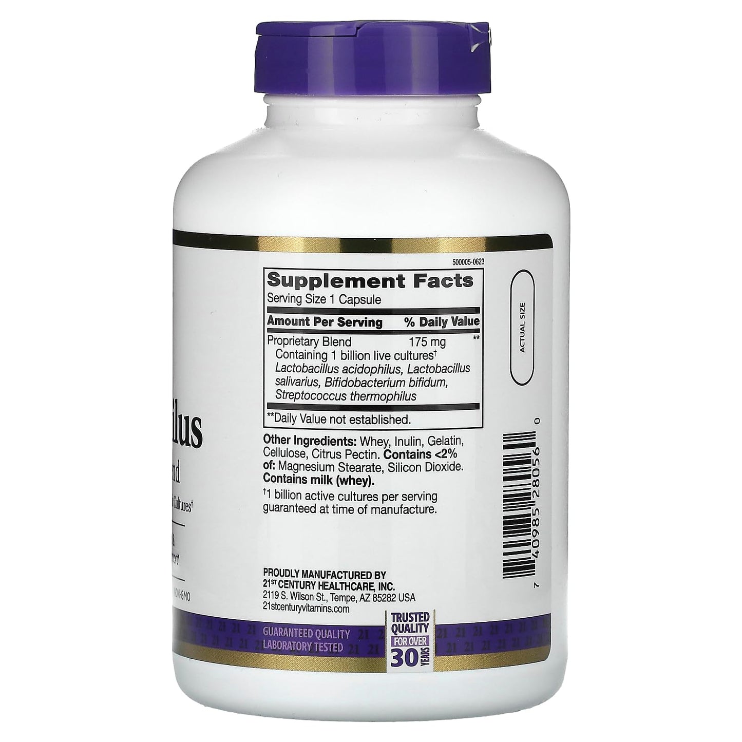 21st Century Acidophilus Probiotic Blend Capsules, 150 Count