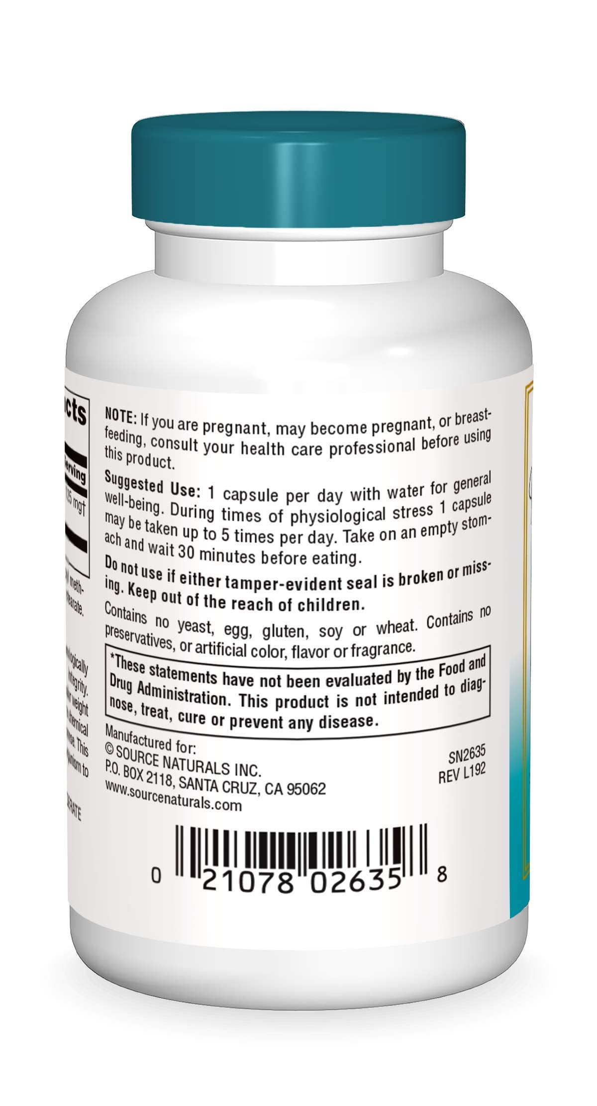 Source Naturals Wellness Transfer Factor, Supports Immune System Response* 125 mg - 60 Vegetarian Capsules