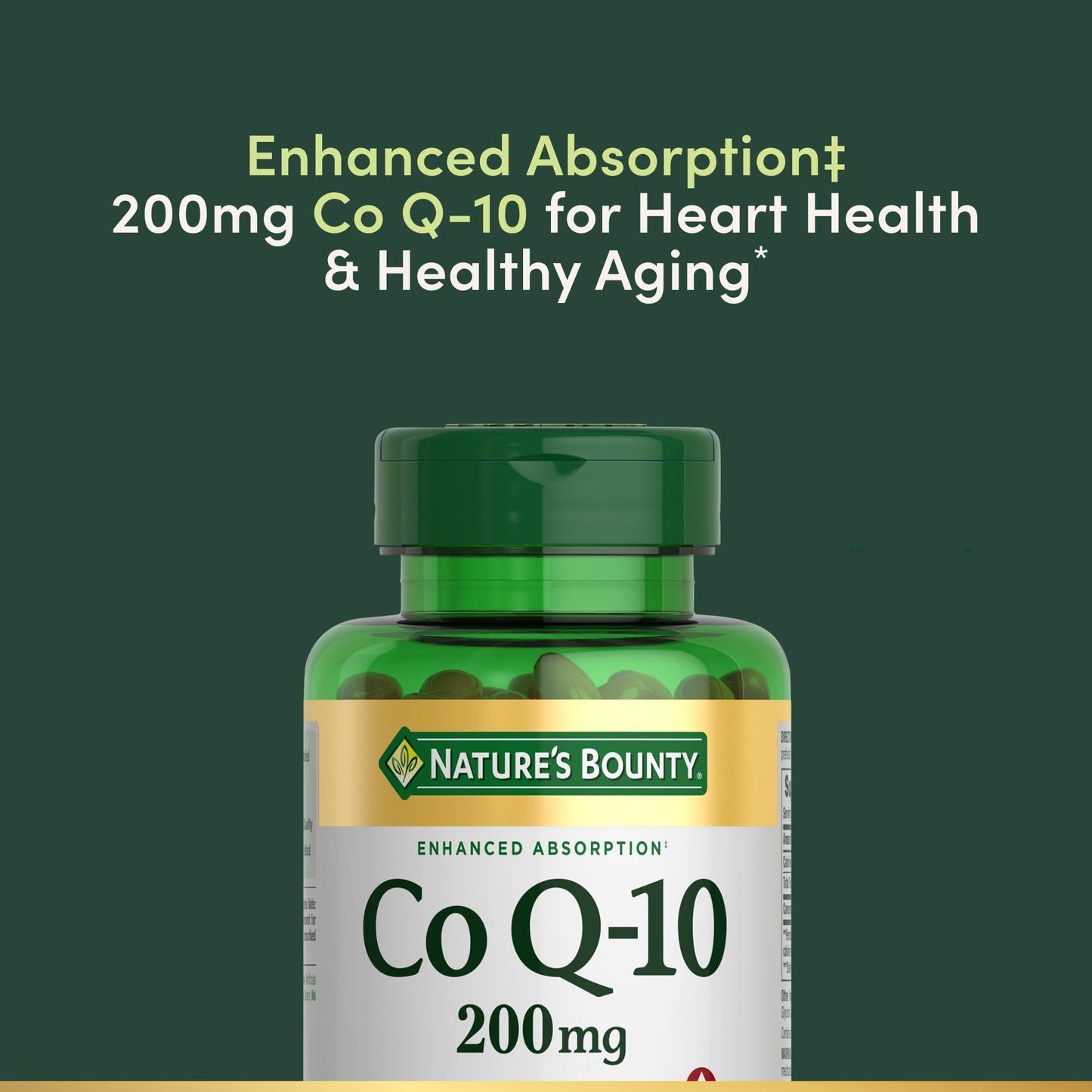 Nature's Bounty CoQ10, Supports Heart Health, Dietary Supplement, 200mg, 80 Rapid Release Softgels