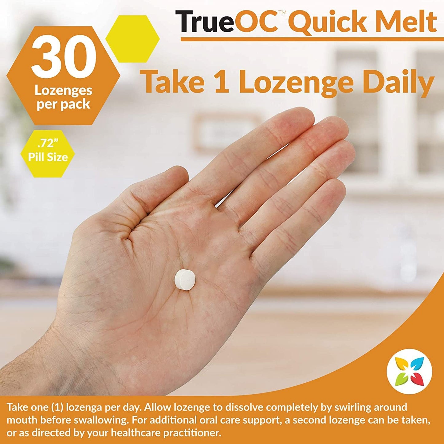 NatureCity TrueOC Oral Probiotics for Teeth and Gums with Aloe Vera | Fights Bad Breath in Adults & Children & Improves Upper Respiratory Health | Dental Probiotic Ft. BLIS K12 BLIS M18 Lozenges (30)