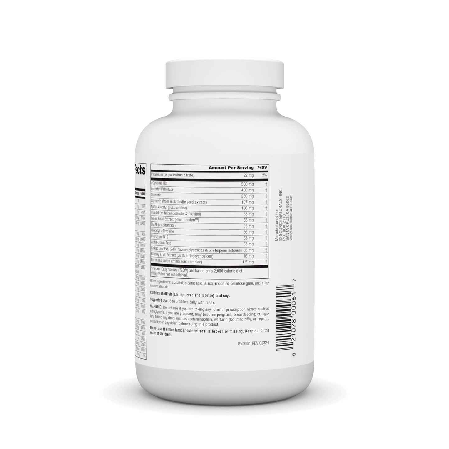 Pre-Order | Arrives in 5–10 Days – Source Naturals Elan Vital Multiple - Supports Brain, Heart, Liver, Immune, Energy Boost - 180 Tablets