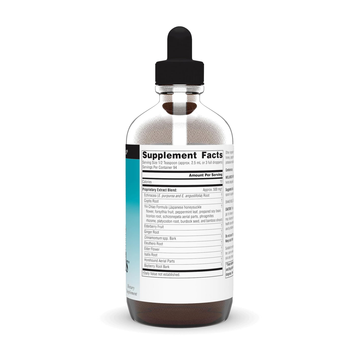 Pre-Order | Arrives in 5–10 Days – Source Naturals Wellness Herbal Kids, for Immune System Support - Contains Echinacea, Yin Chiao, Elderberry, & More - 8 Fluid oz