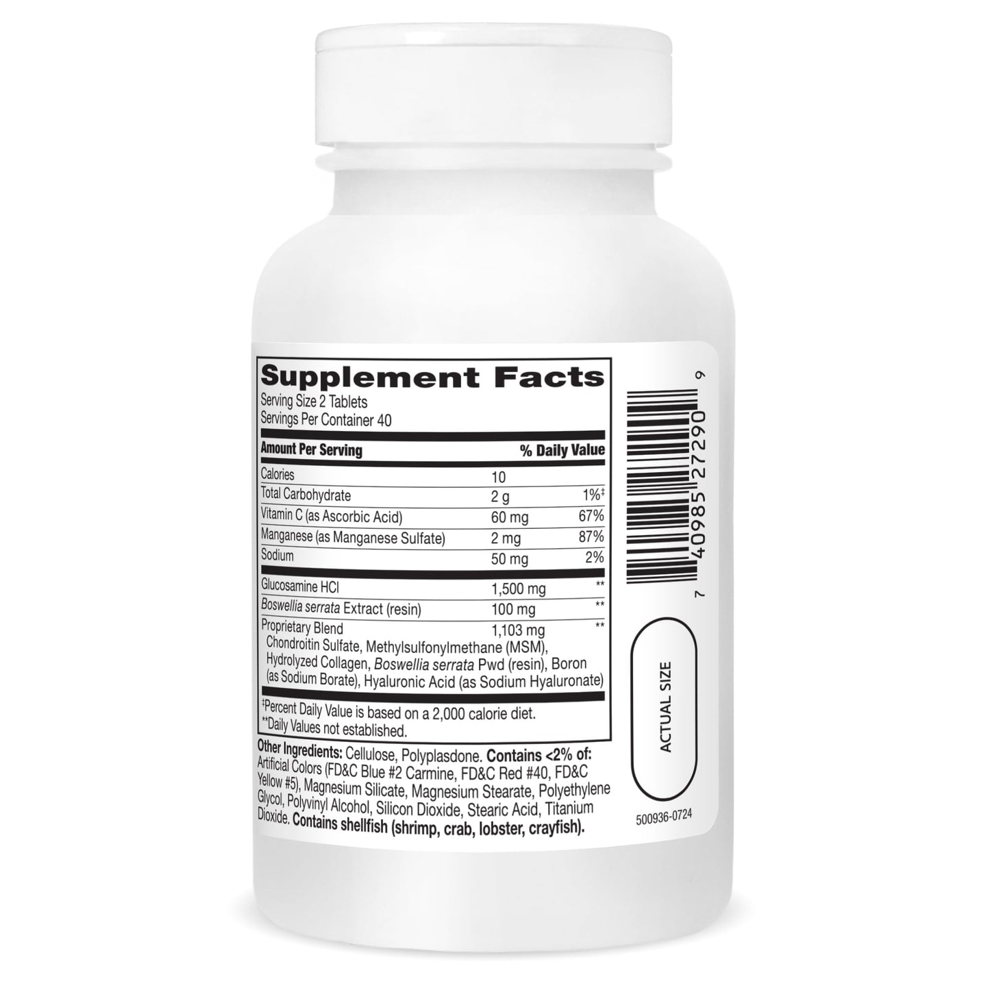 21st Century Glucosamine and Chondroitin, Advanced 3X Tablets, 80 Count