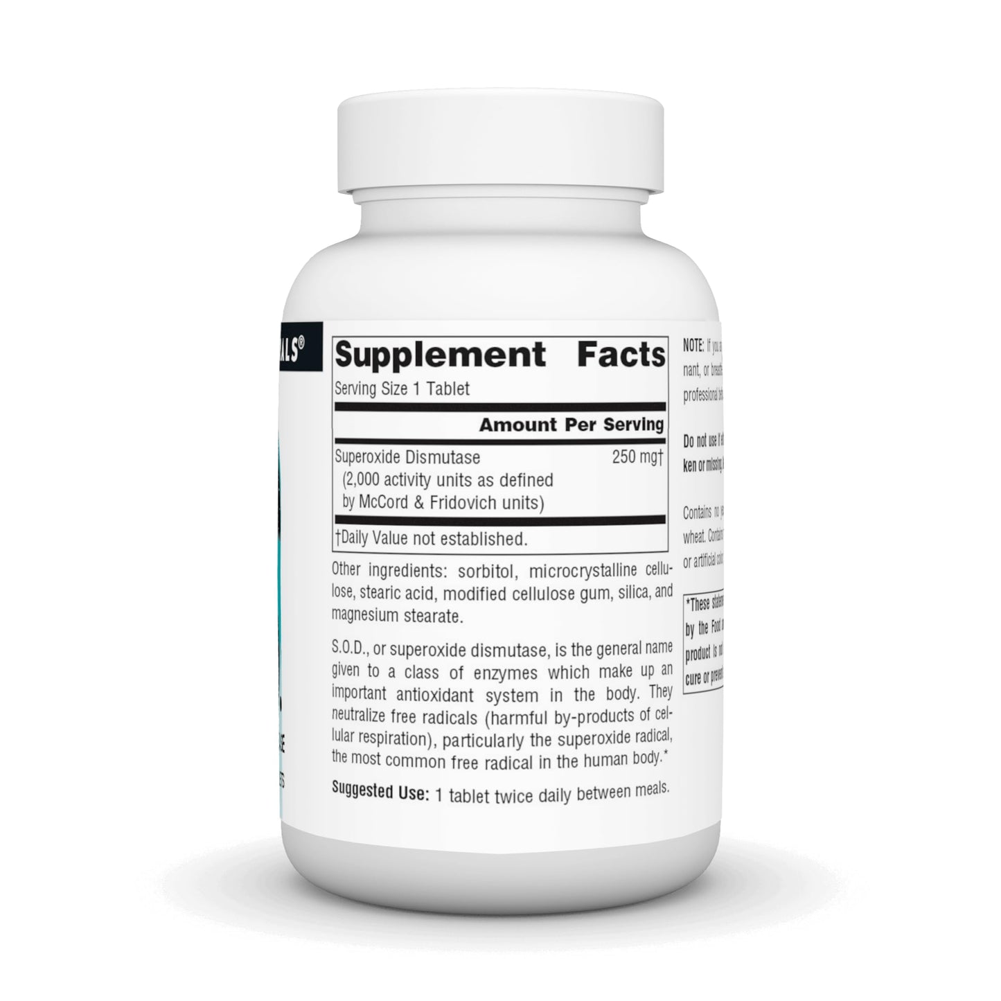 Pre-Order | Arrives in 5–10 Days – Source Naturals S-O-D, Superoxide Dismutase - Dietary Supplement - 180 Tablets