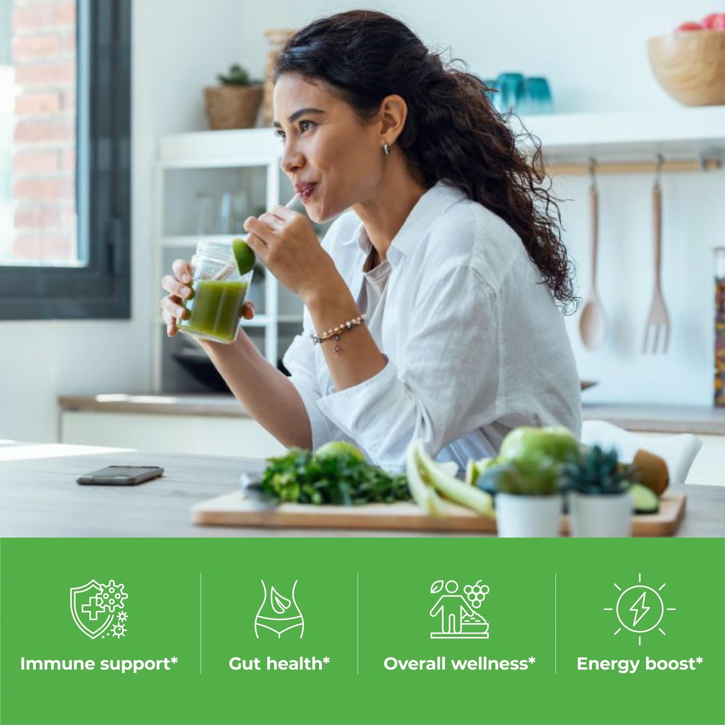 Paradise Herbs, ORAC Energy Greens Powder, Antioxidant Power of 24 Servings of Fruits & Vegetables in 1 Scoop, 15 Servings